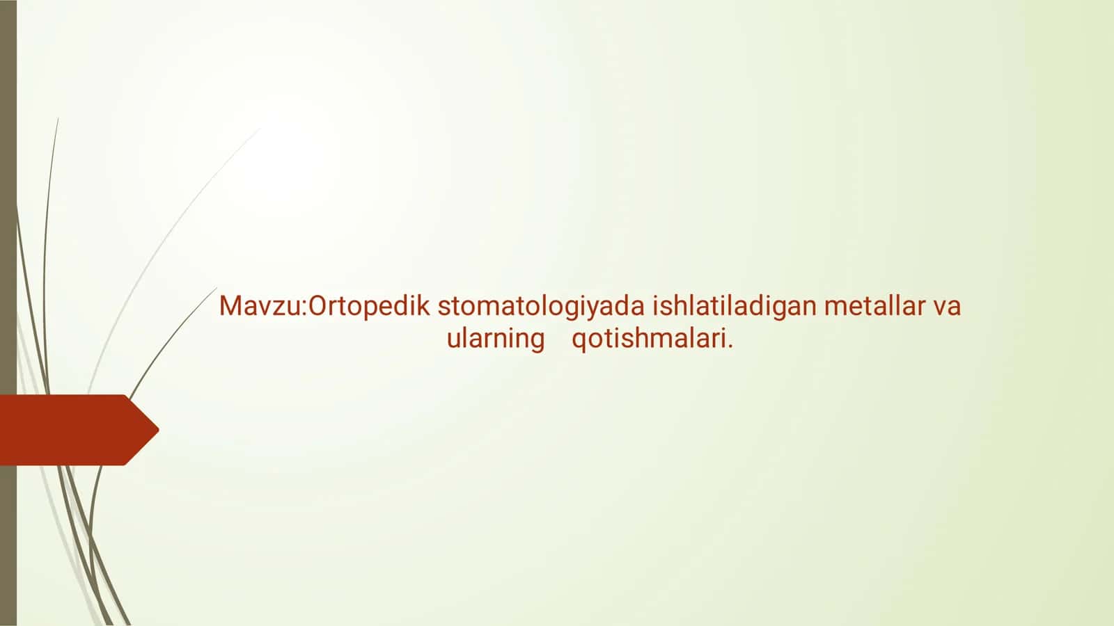 Metallar va qotishmalar 1