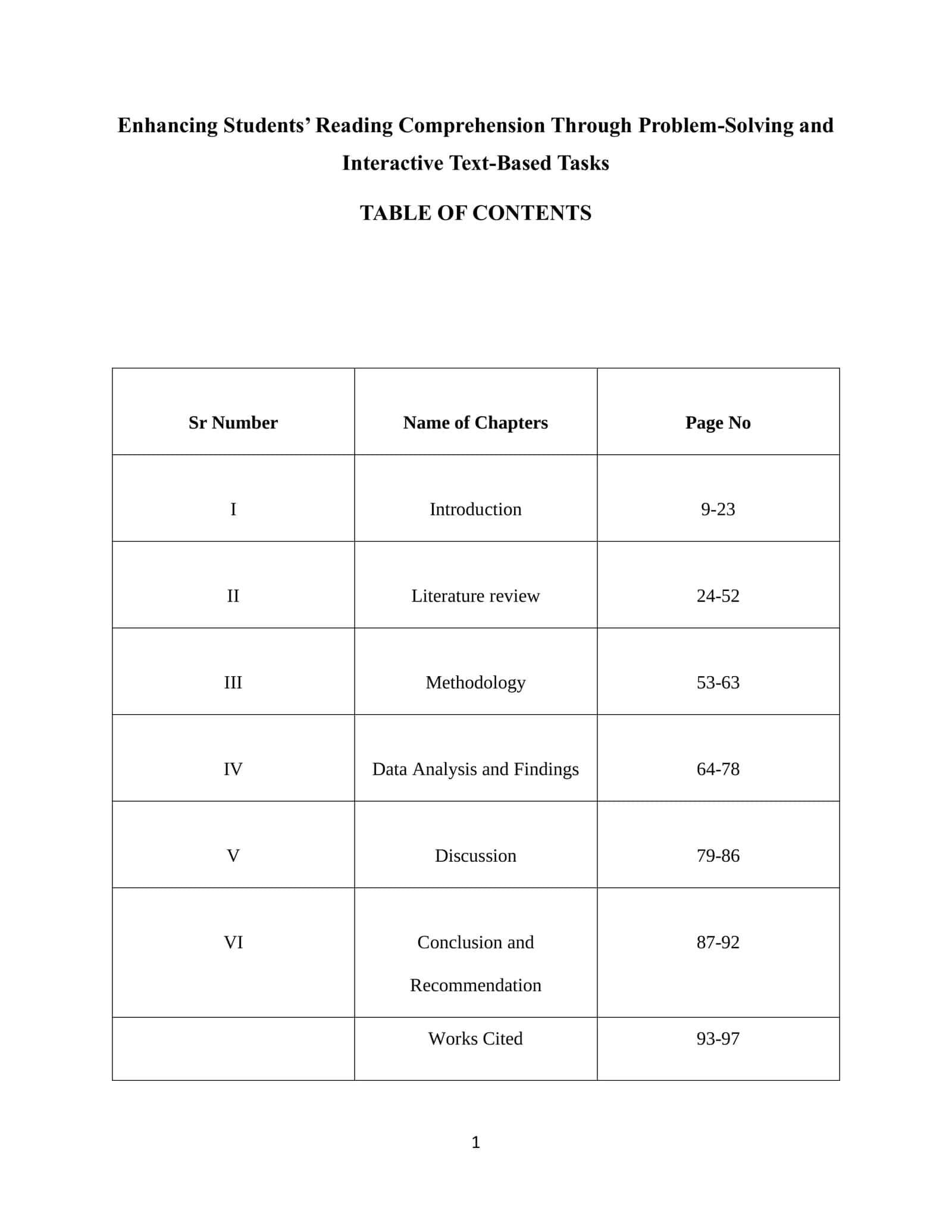 Enhancing Students’ Reading Comprehension Through Problem-Solving and  Interactive Text-Based Tasks 1