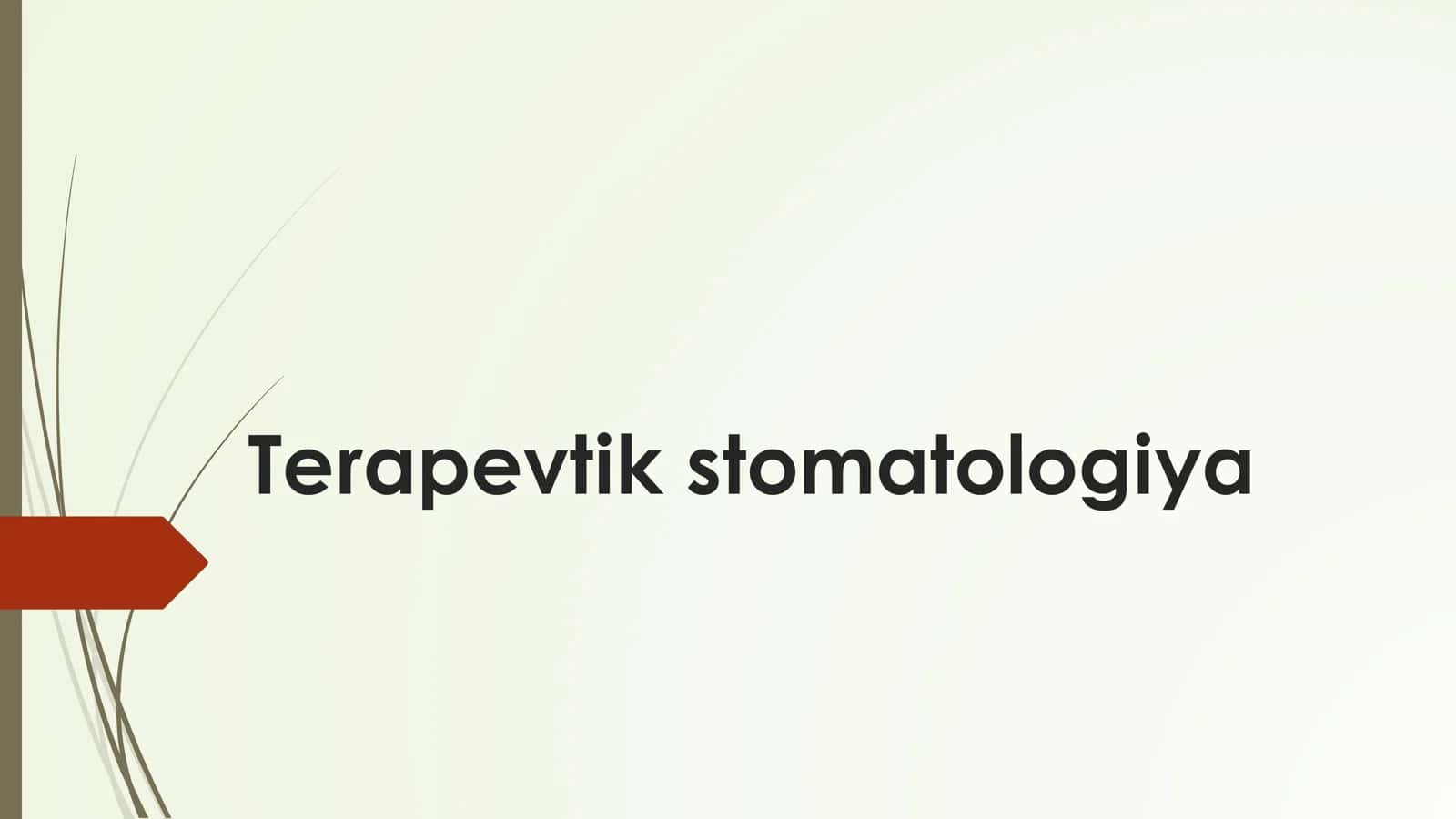 Terapevtik Stomatologiya 1