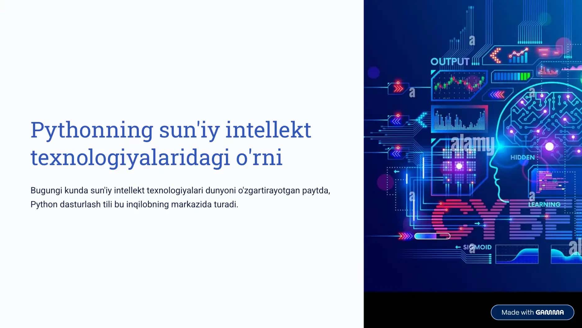Pythonning sun’iy intellekt texnologiyalaridagi o‘rni. 1