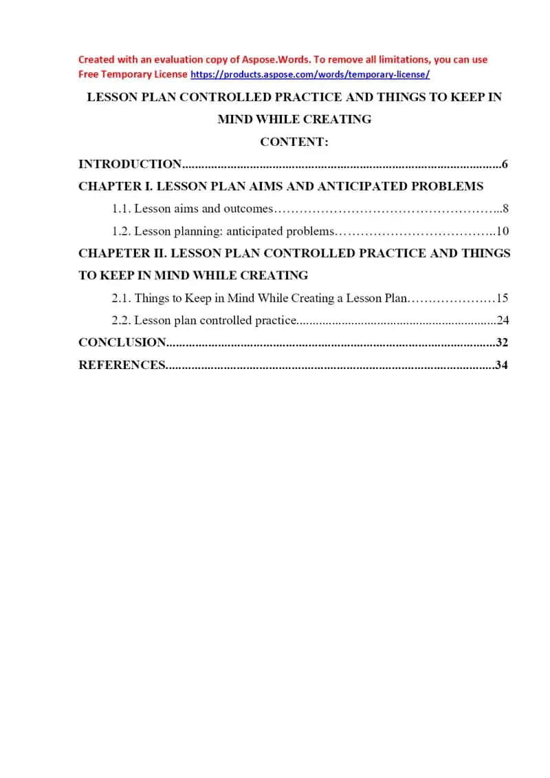 LESSON PLAN CONTROLLED PRACTICE AND THINGS TO KEEP IN MIND WHILE CREATING 1