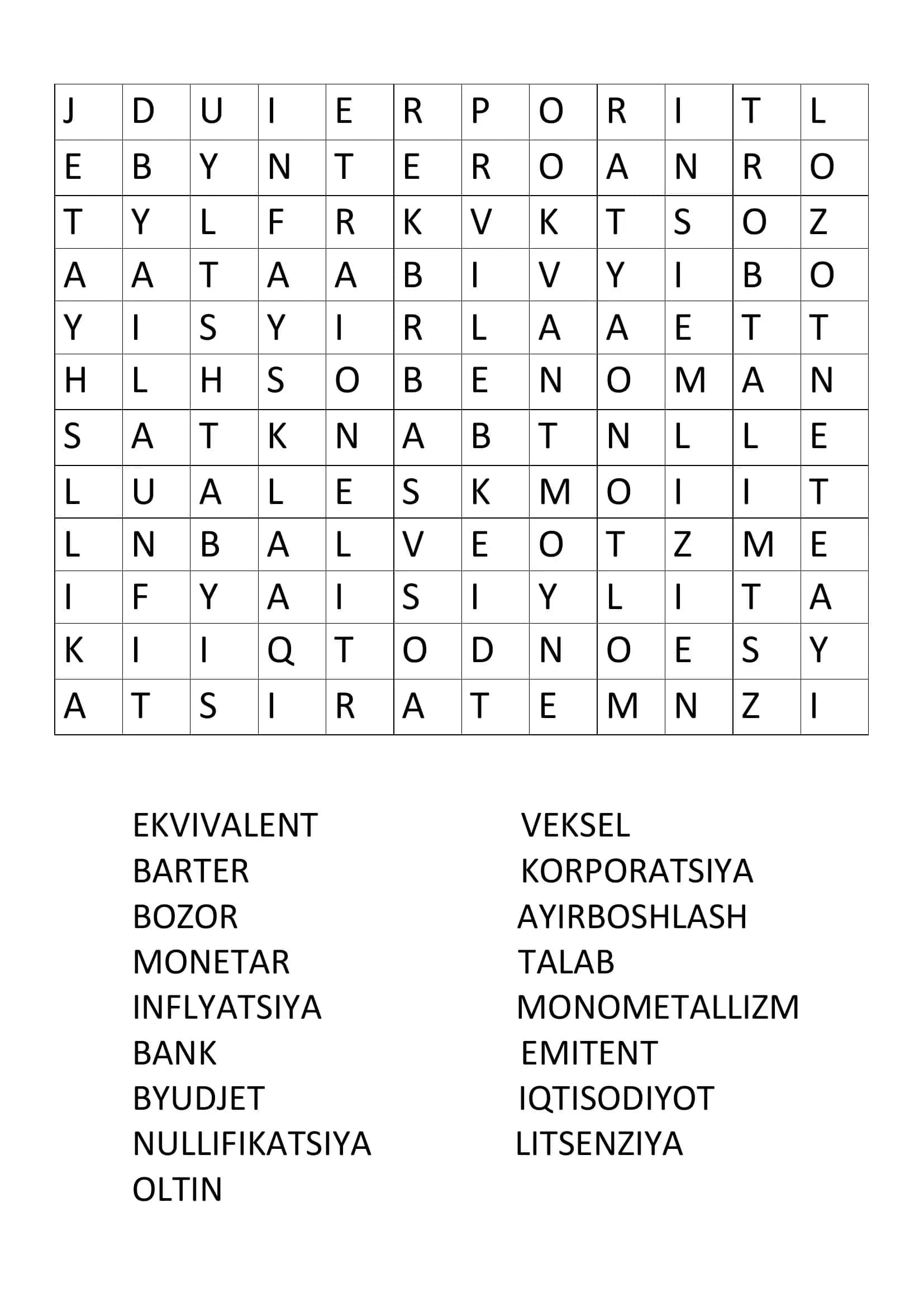 SKANWORD (Iqtisod) 1