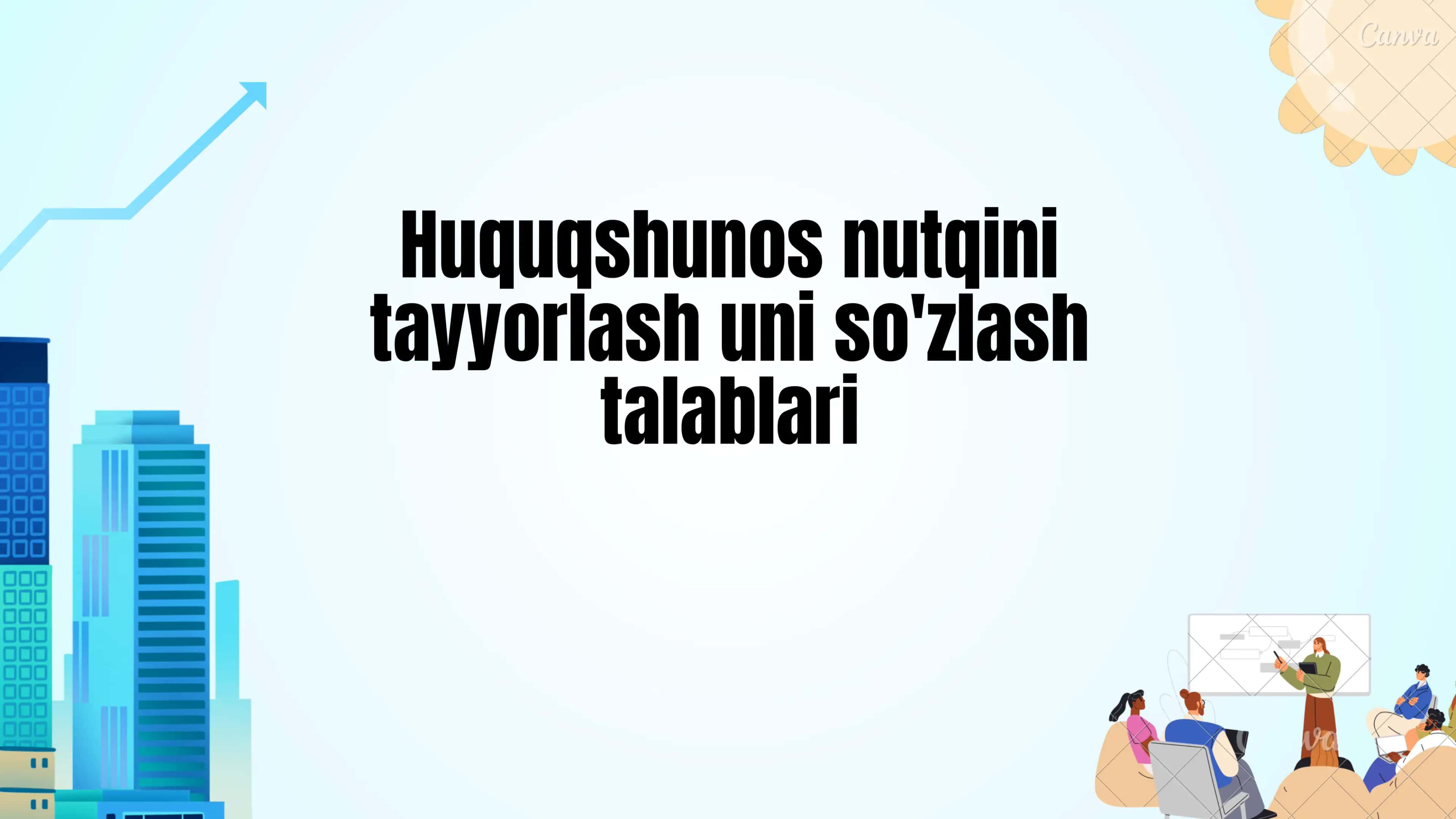 Huquqshunos nutqini tayyorlash 1