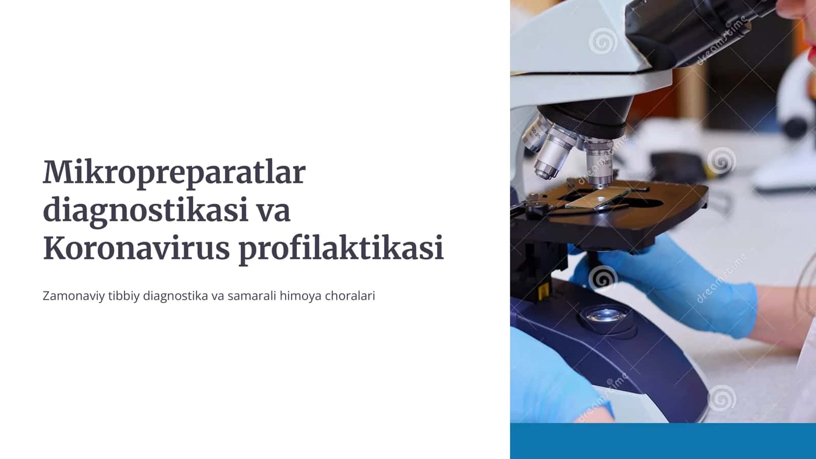 Mikroprеparatlar diagnostikasi  Koronavirus profilaktikasi 1