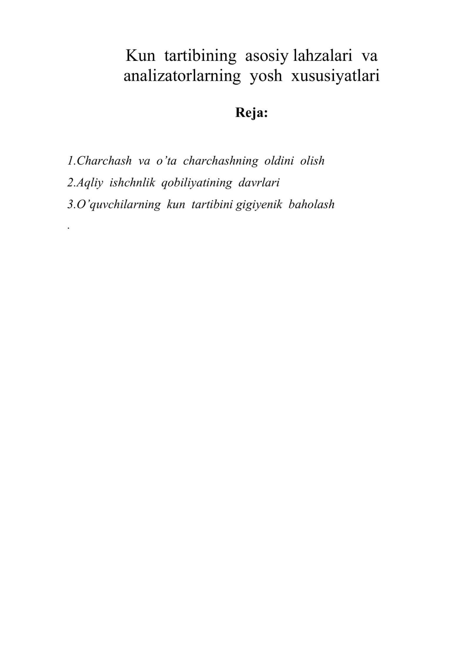 Aqliy ishchnlik qobiliyatining davrlari 1