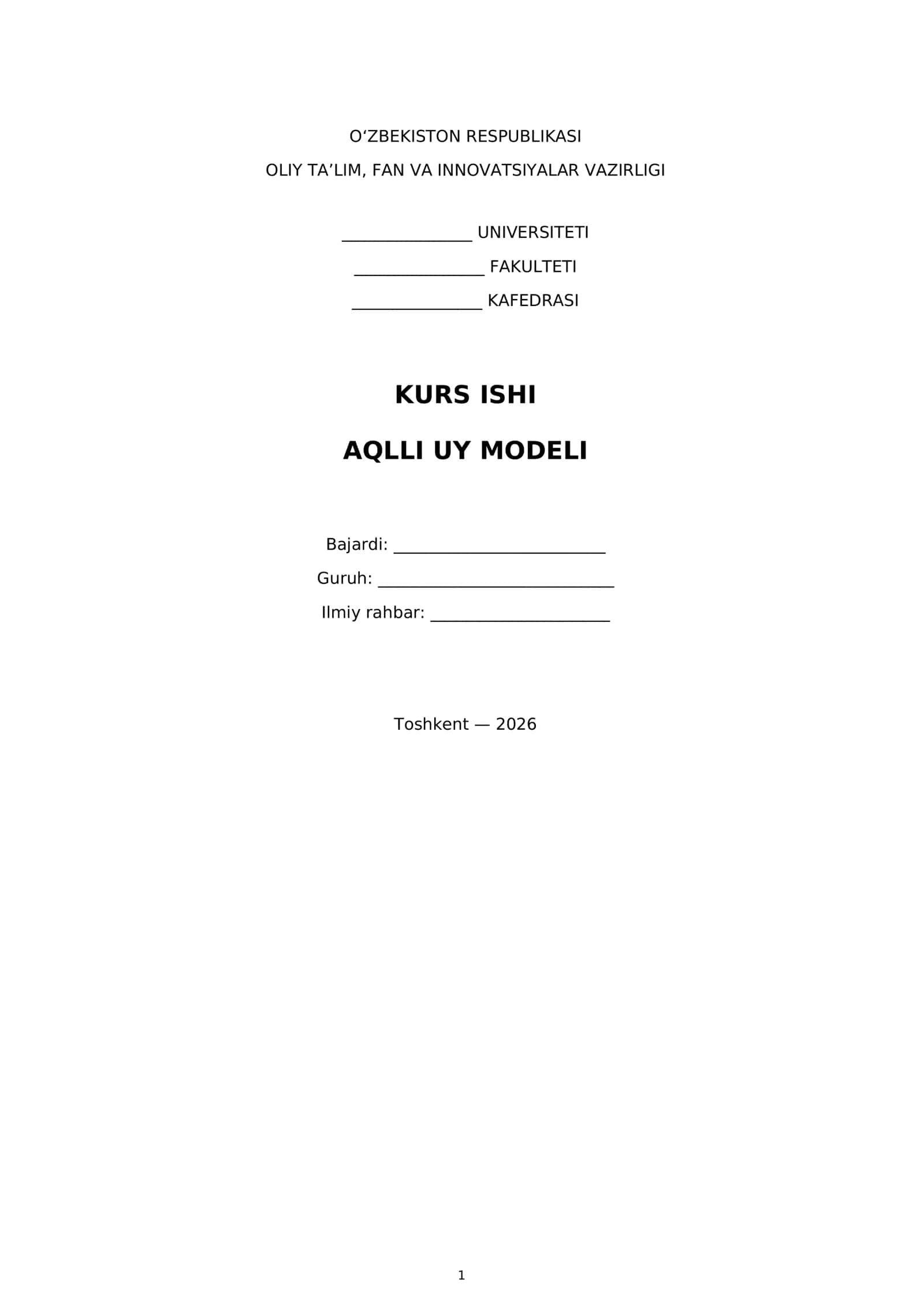 AQLLI UY MODELI 1