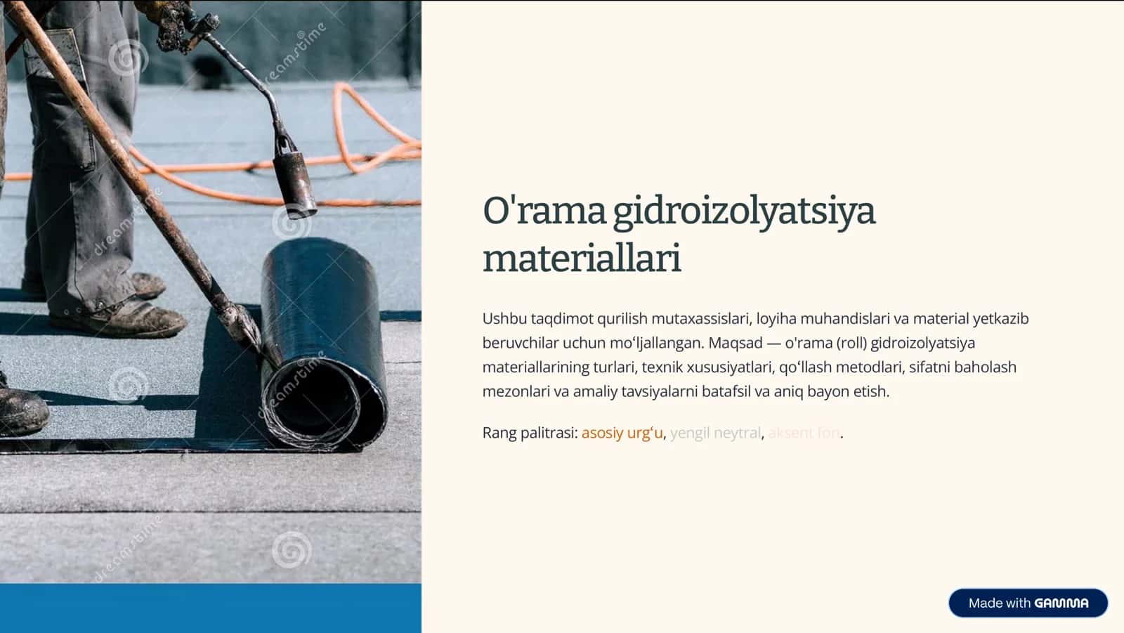 O'rama gidroizolyatsiya materiallari 1