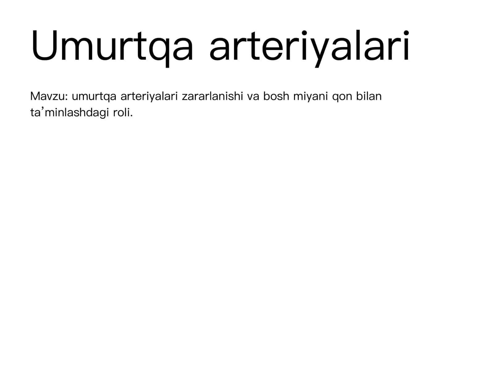Umurtqa arteriyalari 1