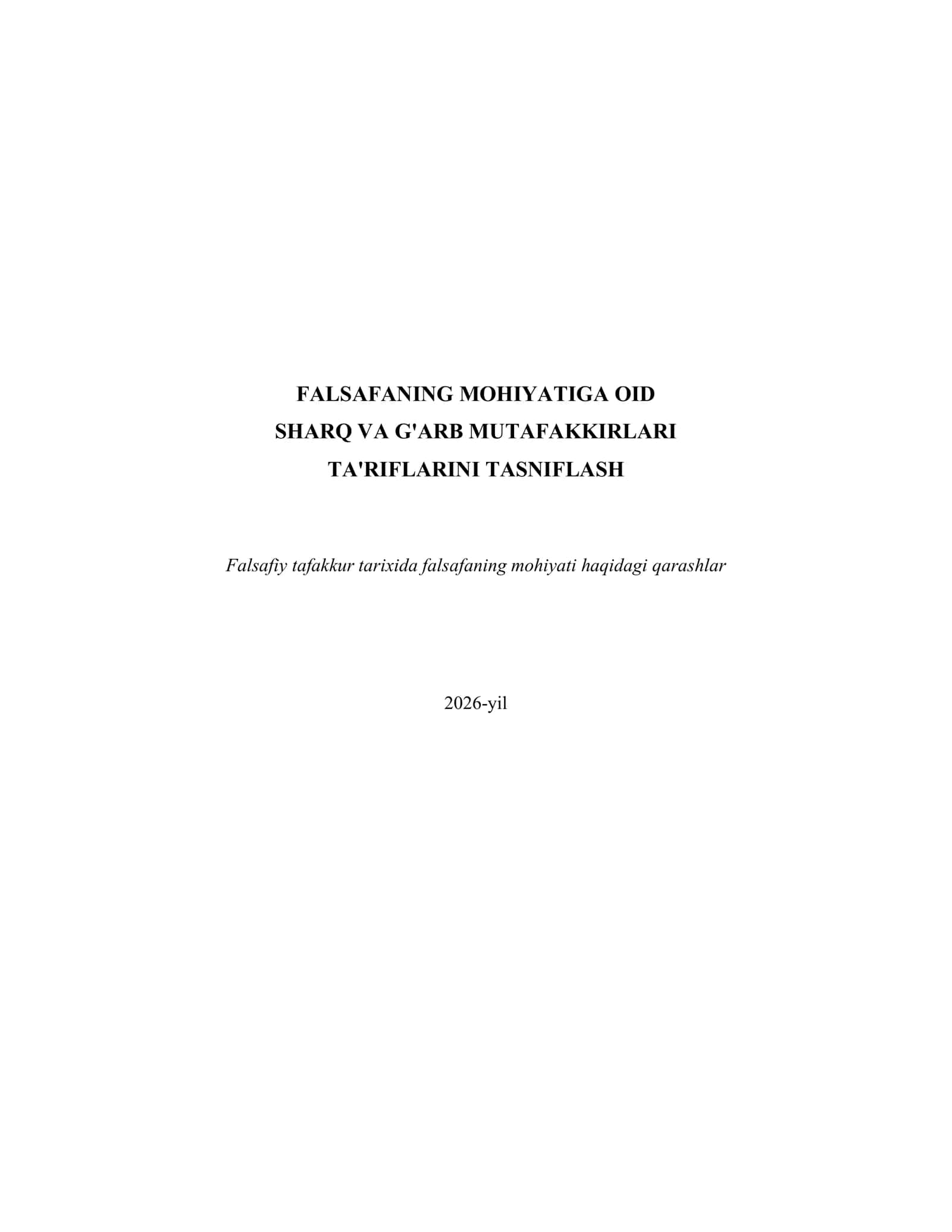 FALSAFANING MOHIYATIGA OID 1
