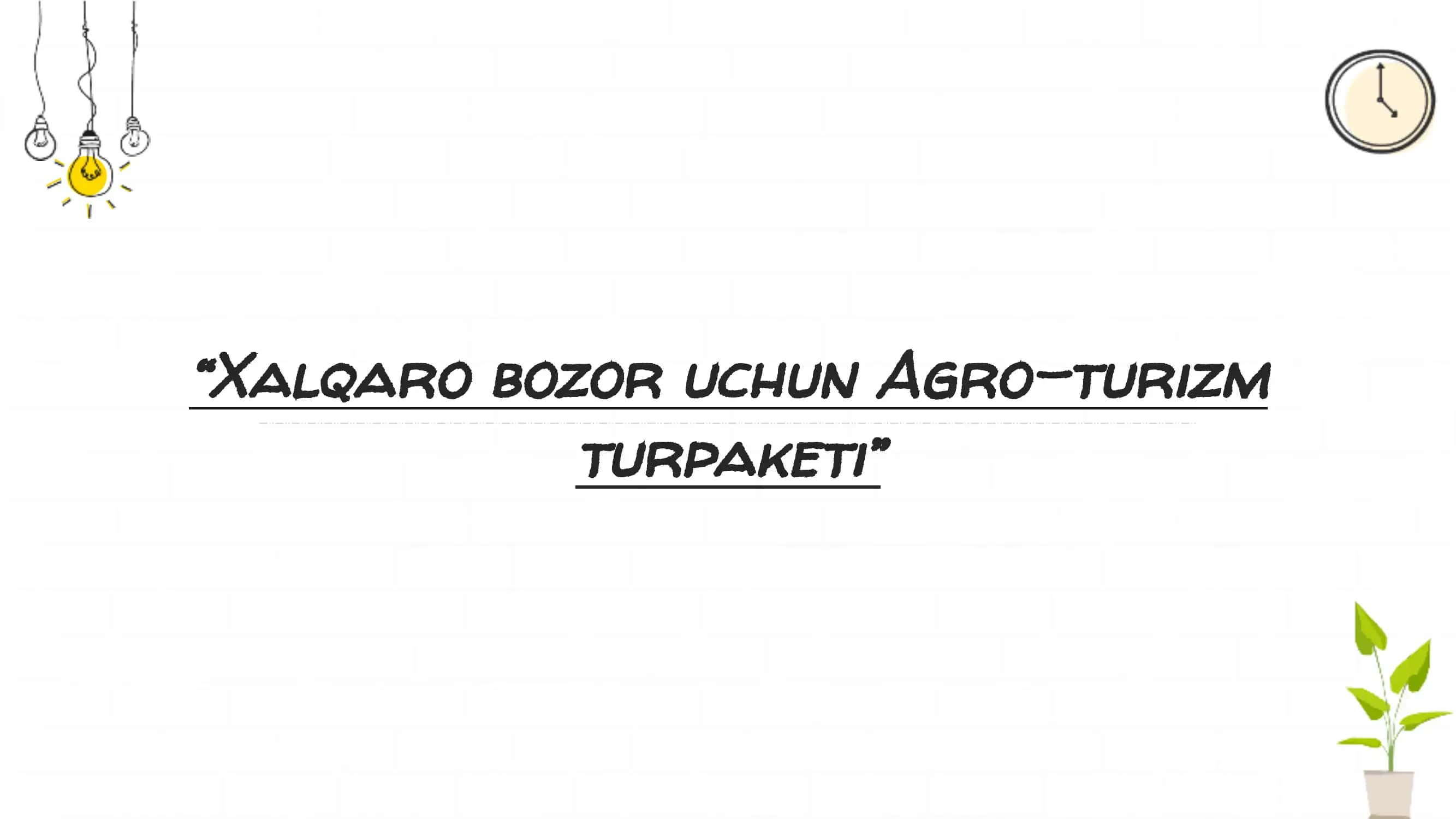 Agro-Turizm Turpaketi (Namangan viloyati misolida) 1
