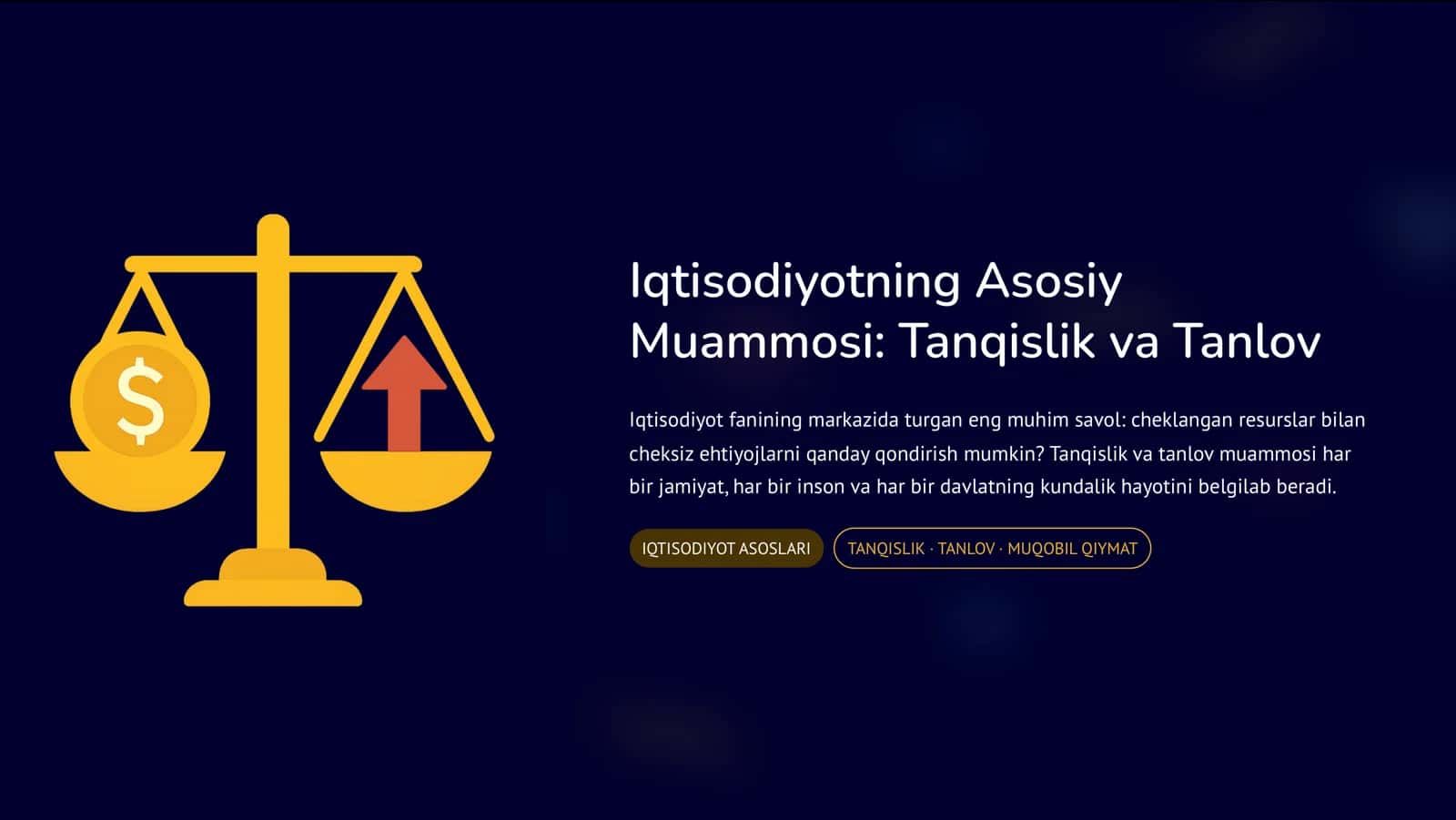 IQTISODIYOT ASOSLARI 1