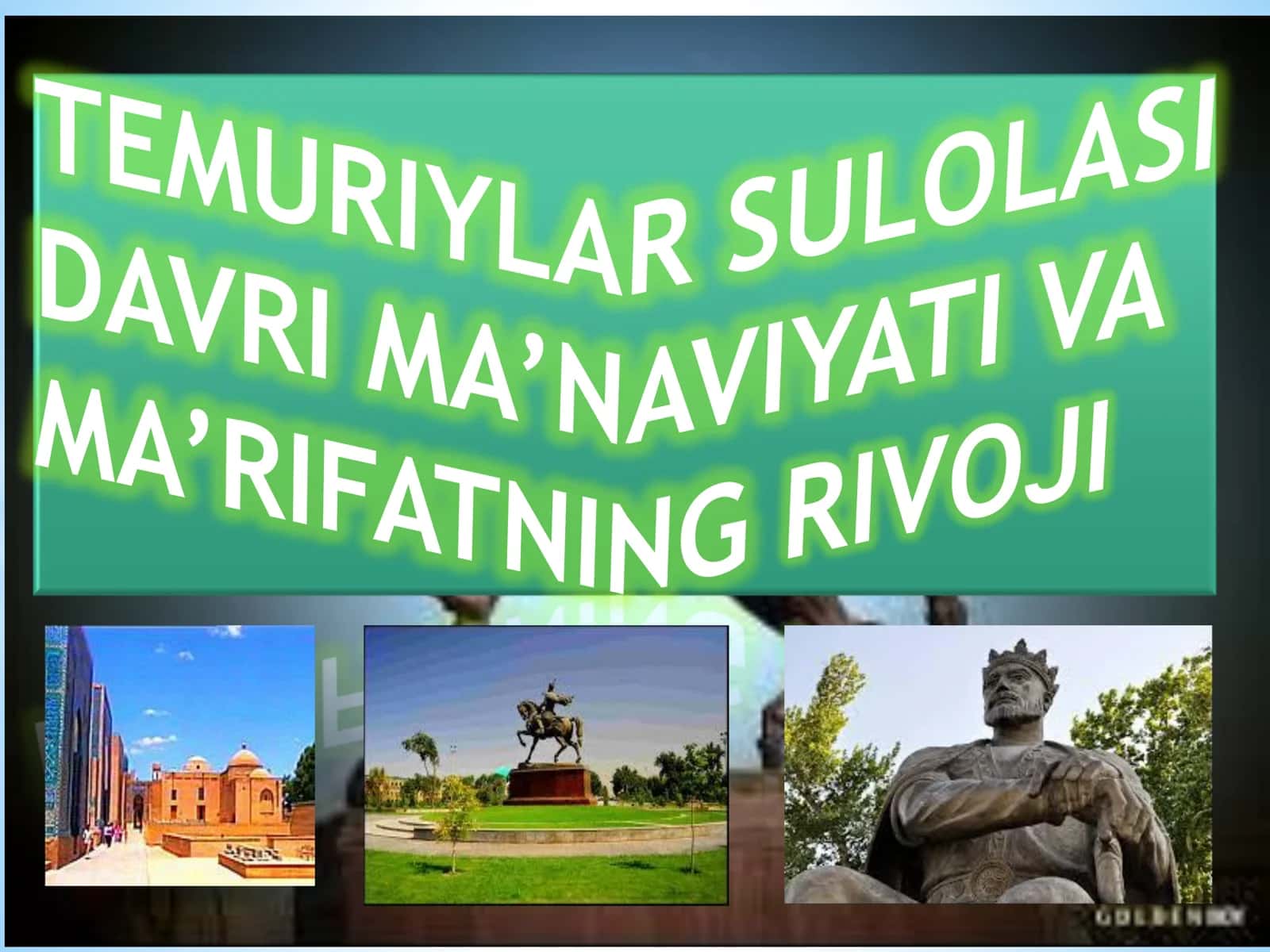 Temuriylar davri 1