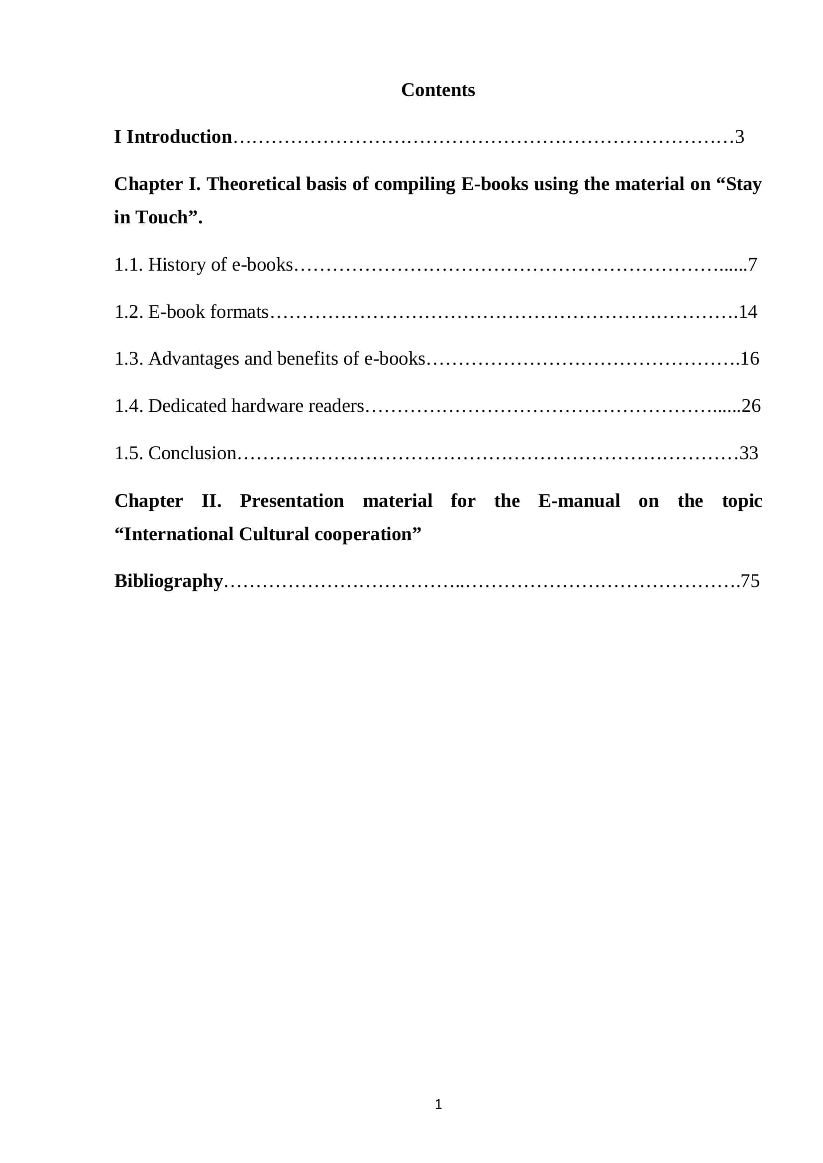 E-books on International Cultural Cooperation 1