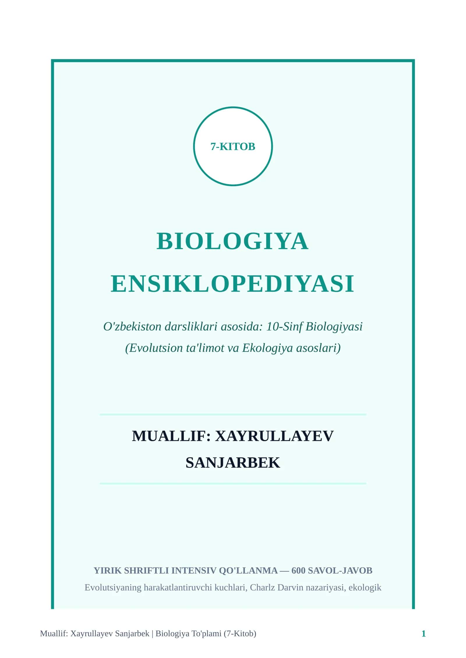 7-KITOB BIOLOGIYA ENSIKLOPEDIYASI 1