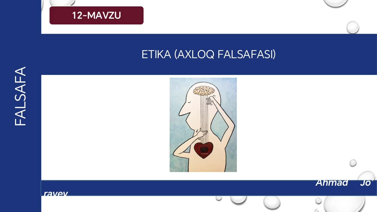 ETIKA (AXLOQ FALSAFASI) 1