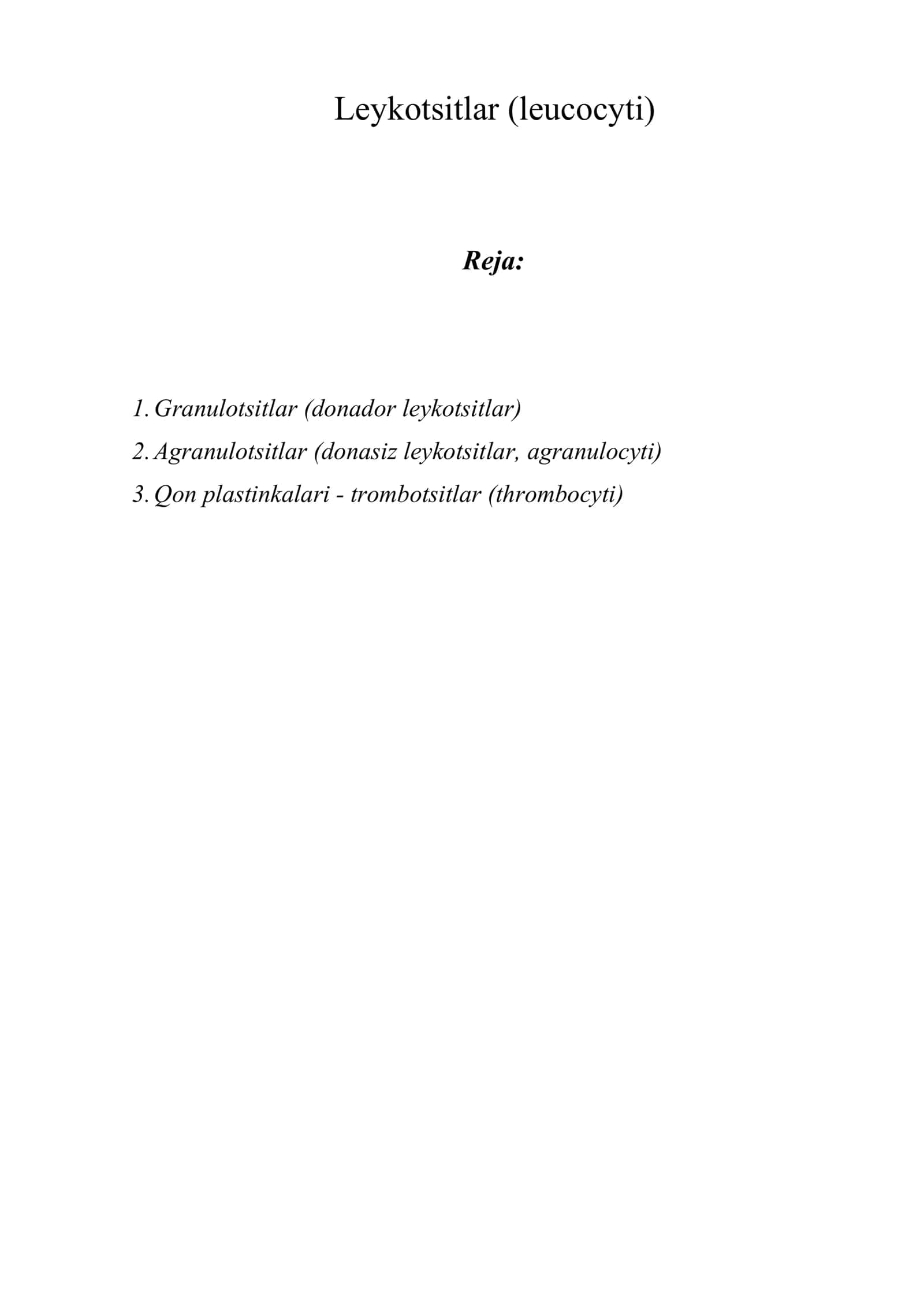 Leykotsitlar (leucocyti) 1