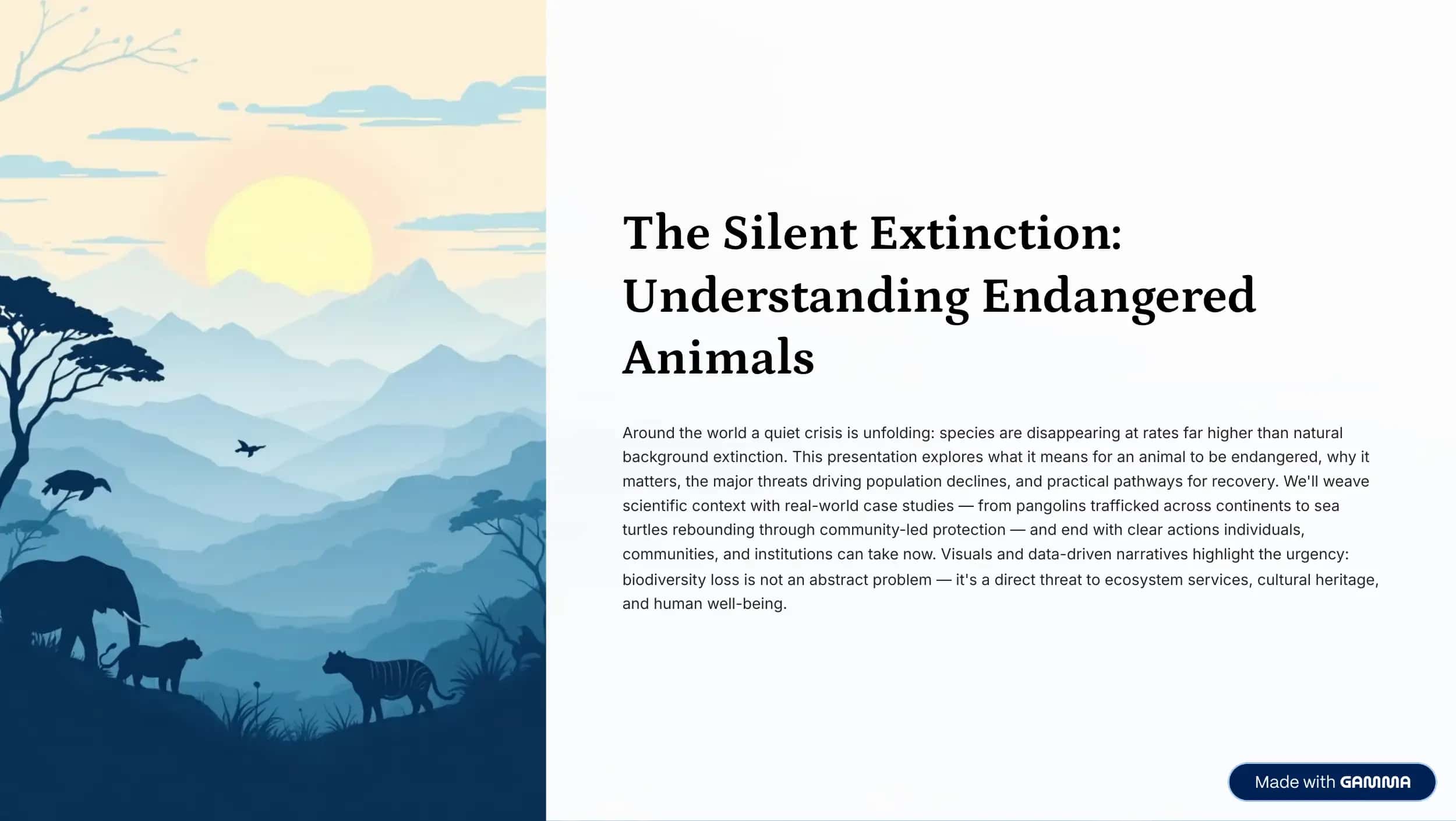 The Silent Extinction: Understanding Endangered Animals 1