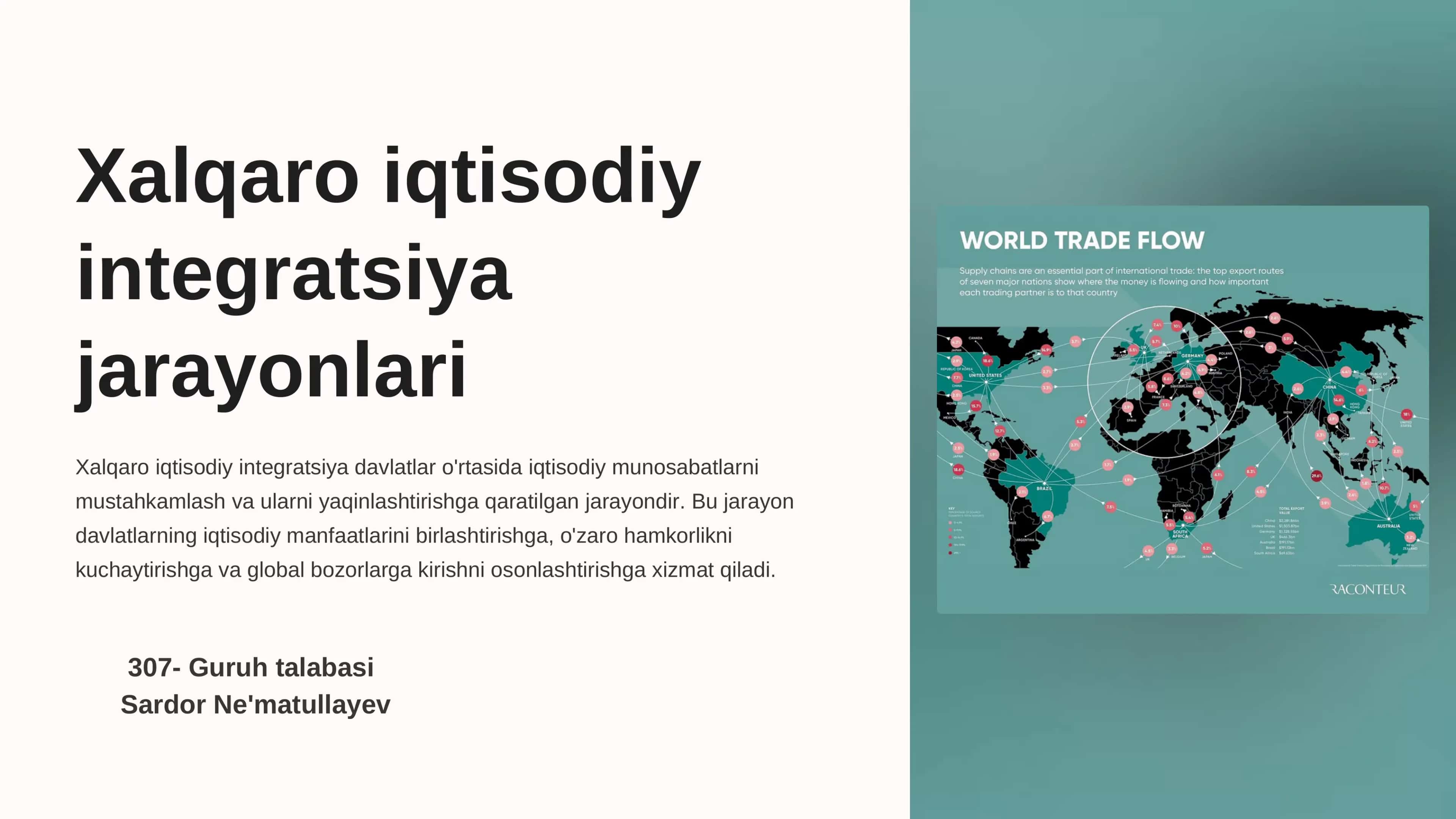 Xalqaro iqtisodiy integratsiya 1