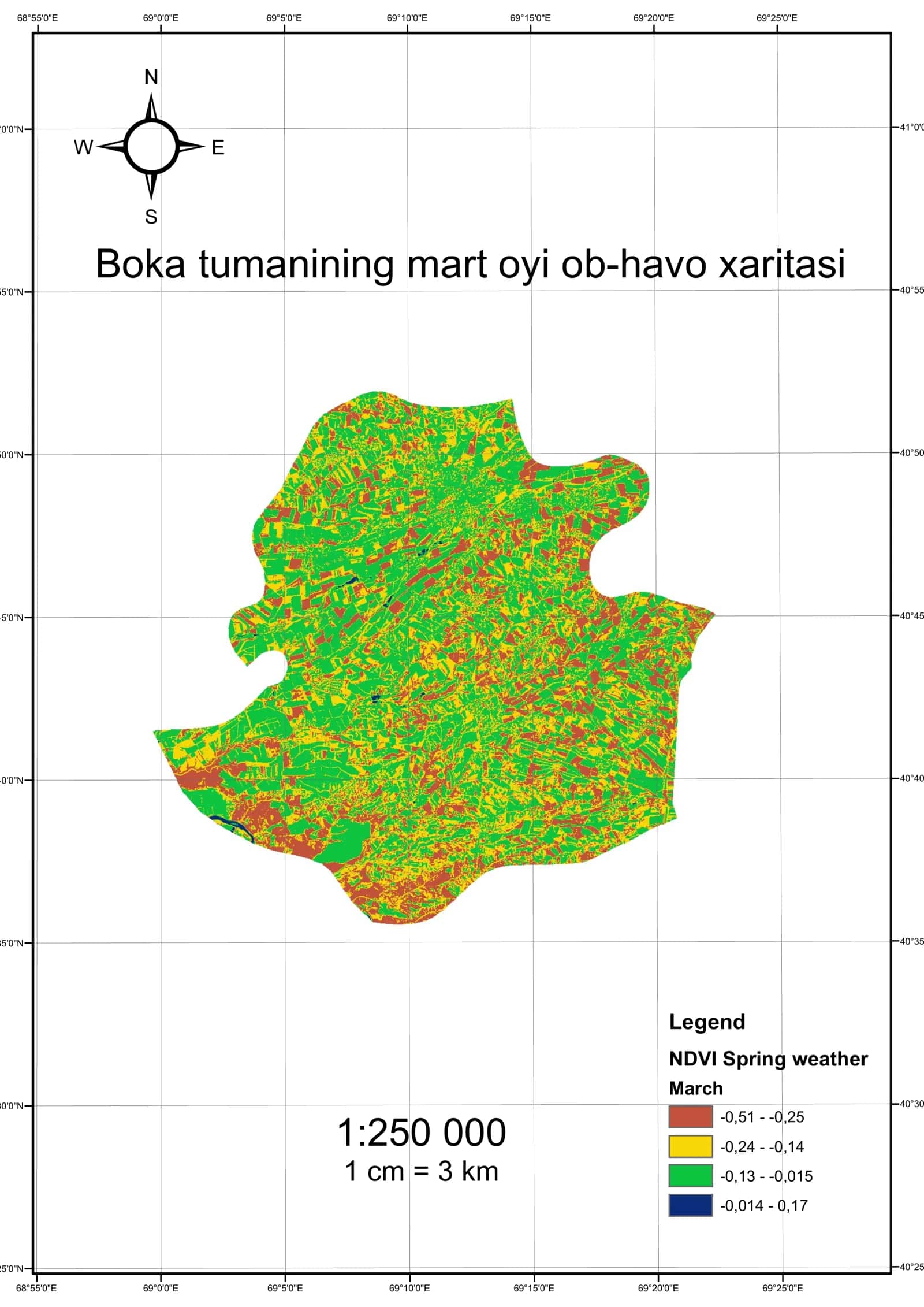 Boka tumanining mart oyi ob-havo xaritasi 1