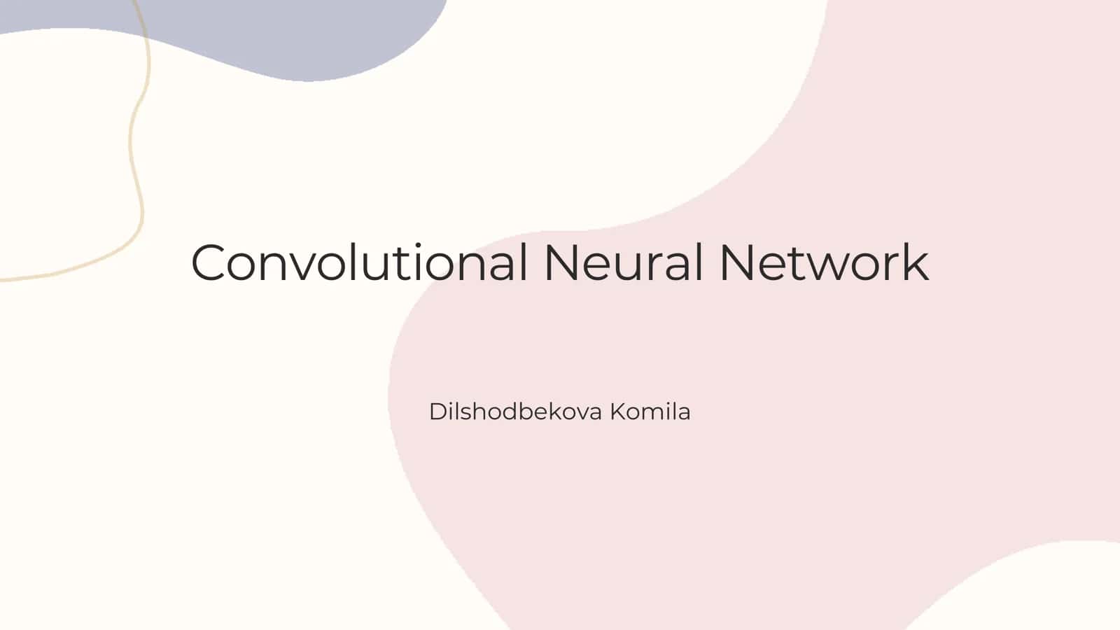 Convolutional Neural Network 1