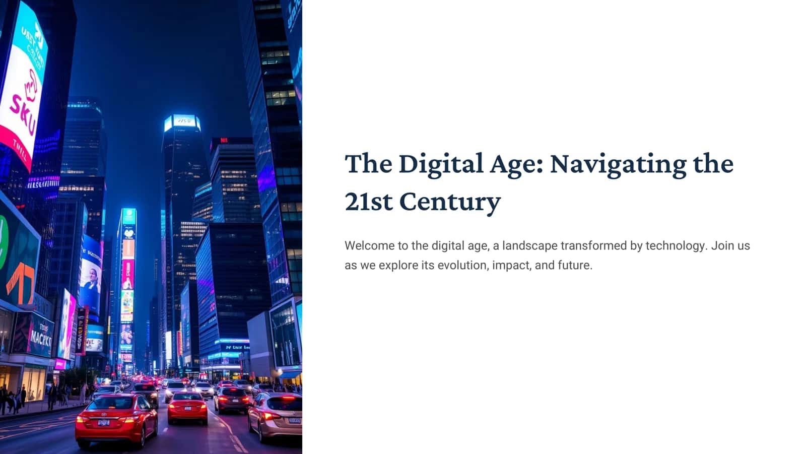 The Digital Age: Navigating the 21st Century 1