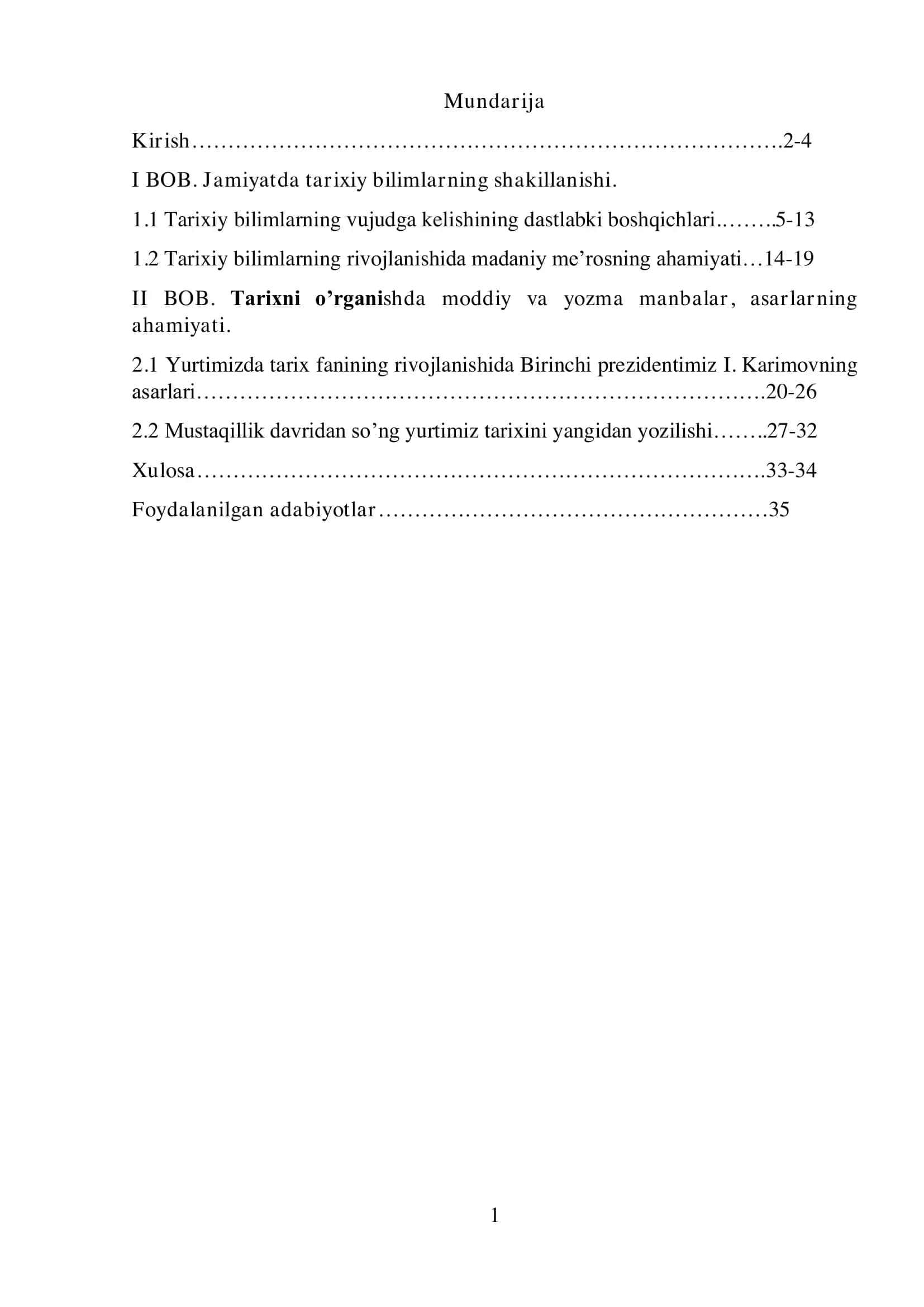 Tarix 1