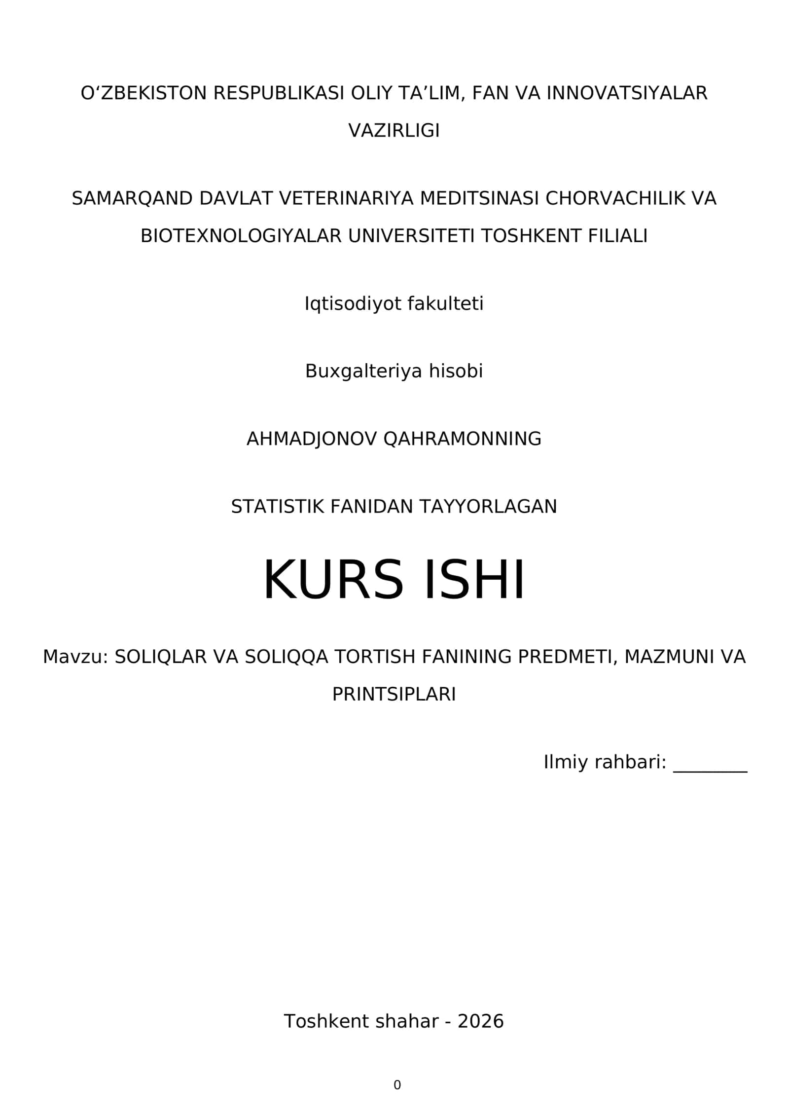 SOLIQLAR VA SOLIQQA TORTISH FANINING PREDMETI 1