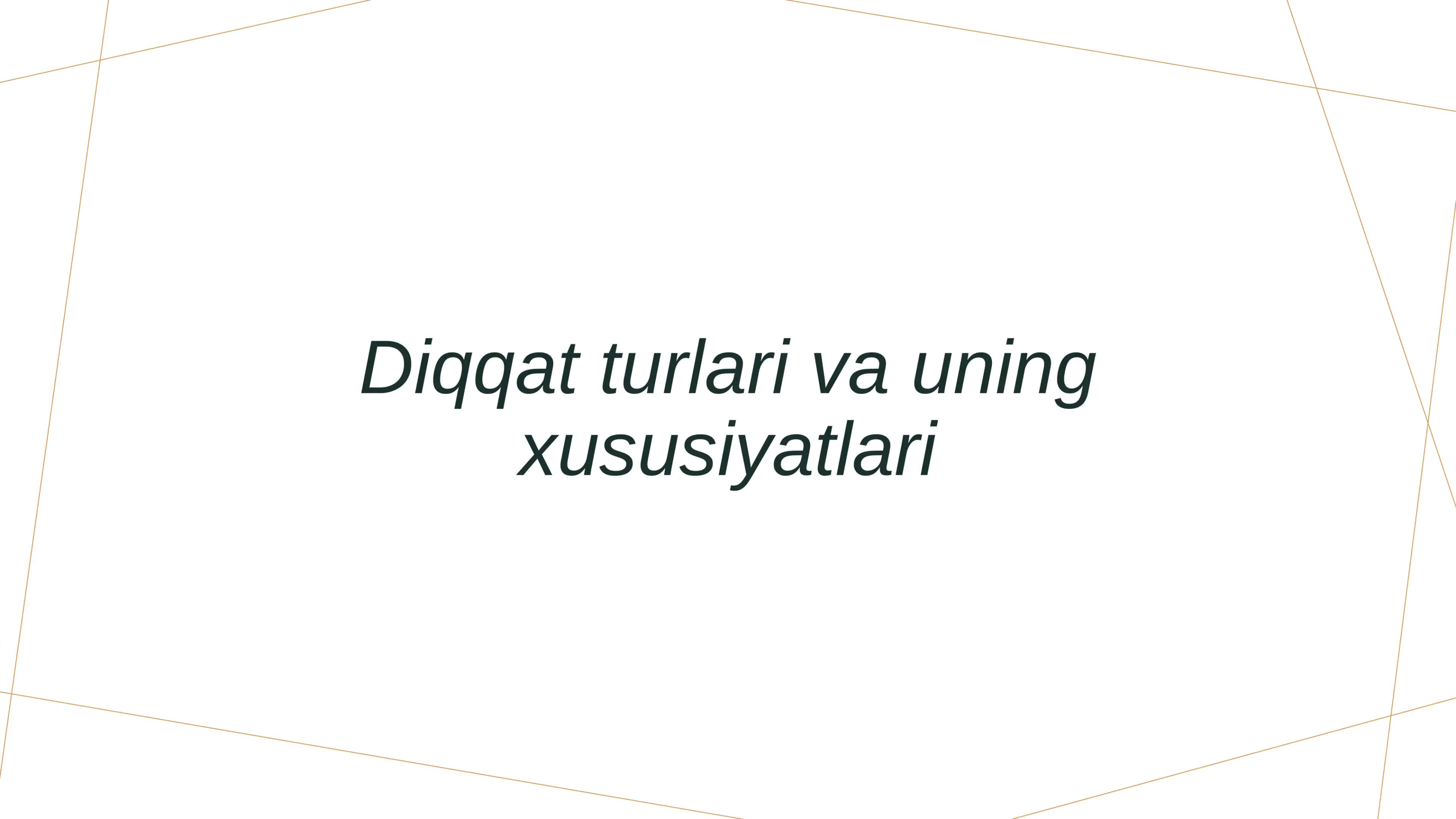 Tanlovli diqqat 1