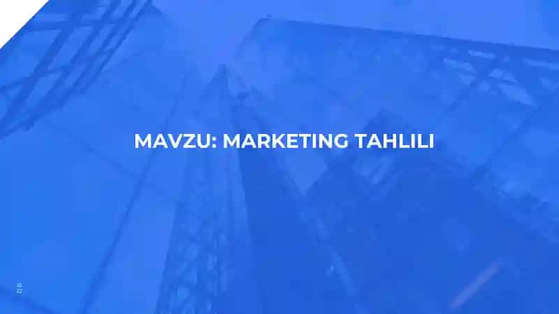 MARKETING TAHLILI
