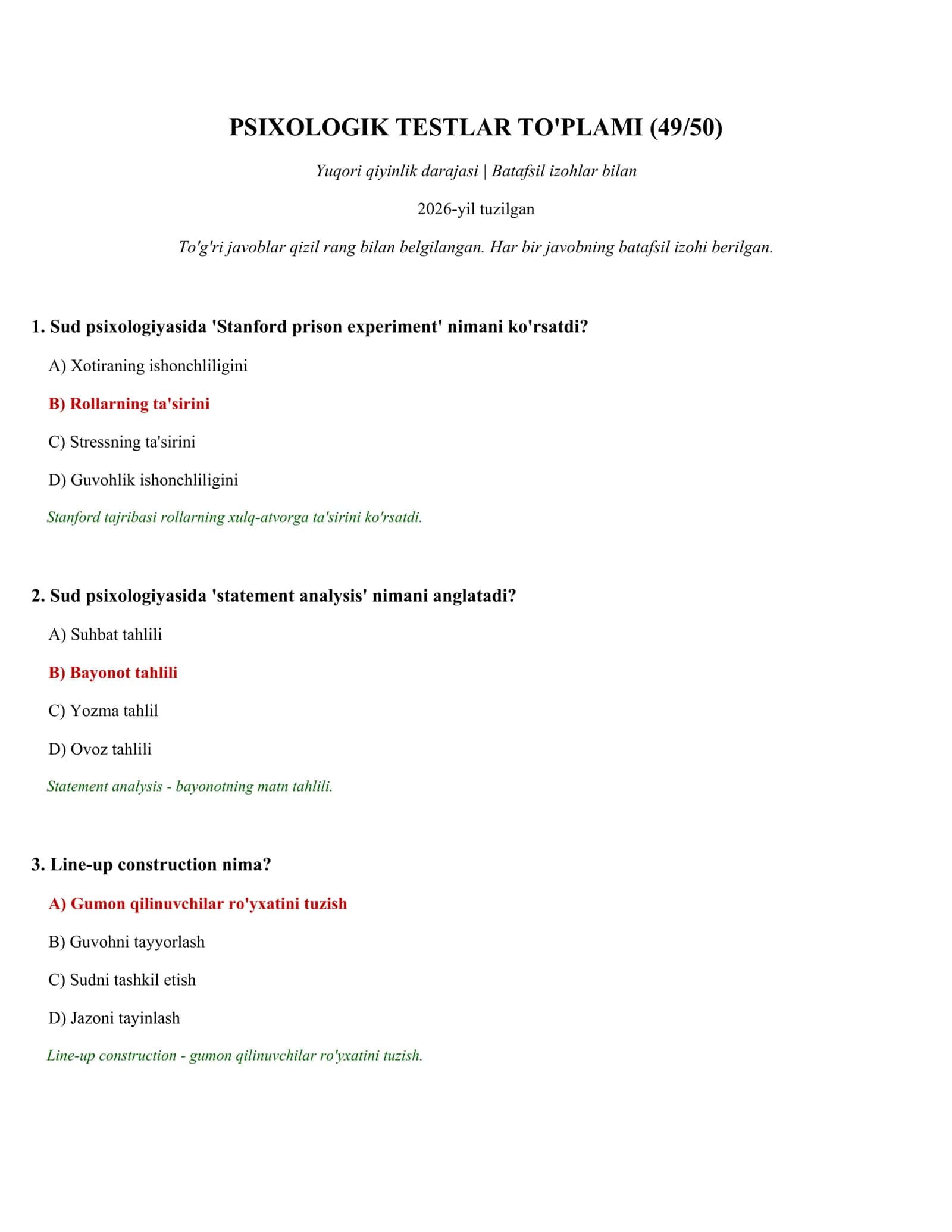 PSIXOLOGIK TESTLAR TO'PLAMI (49/50) 1