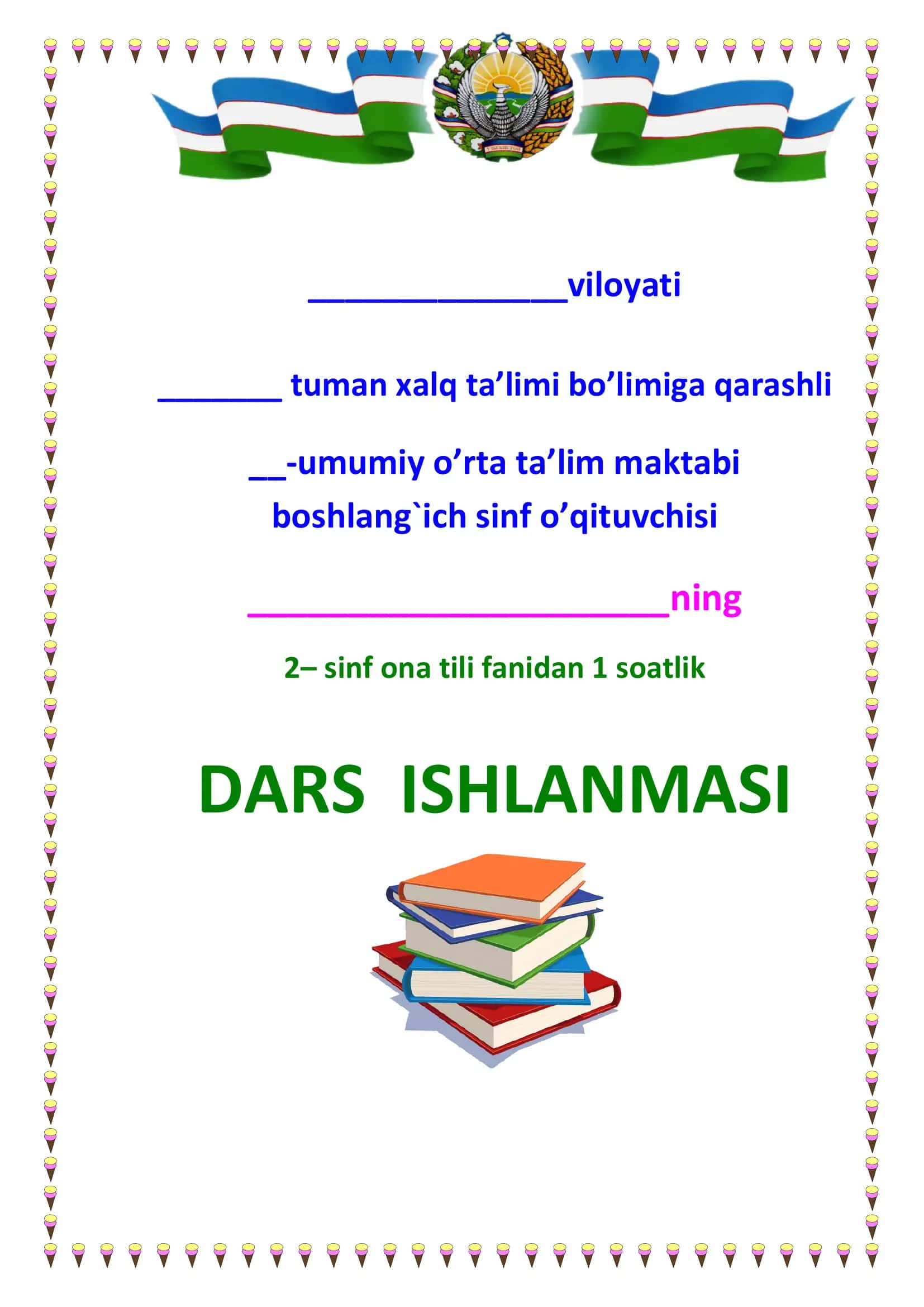 Olimpiada o’yinlari DARS ISHLANMASI 1