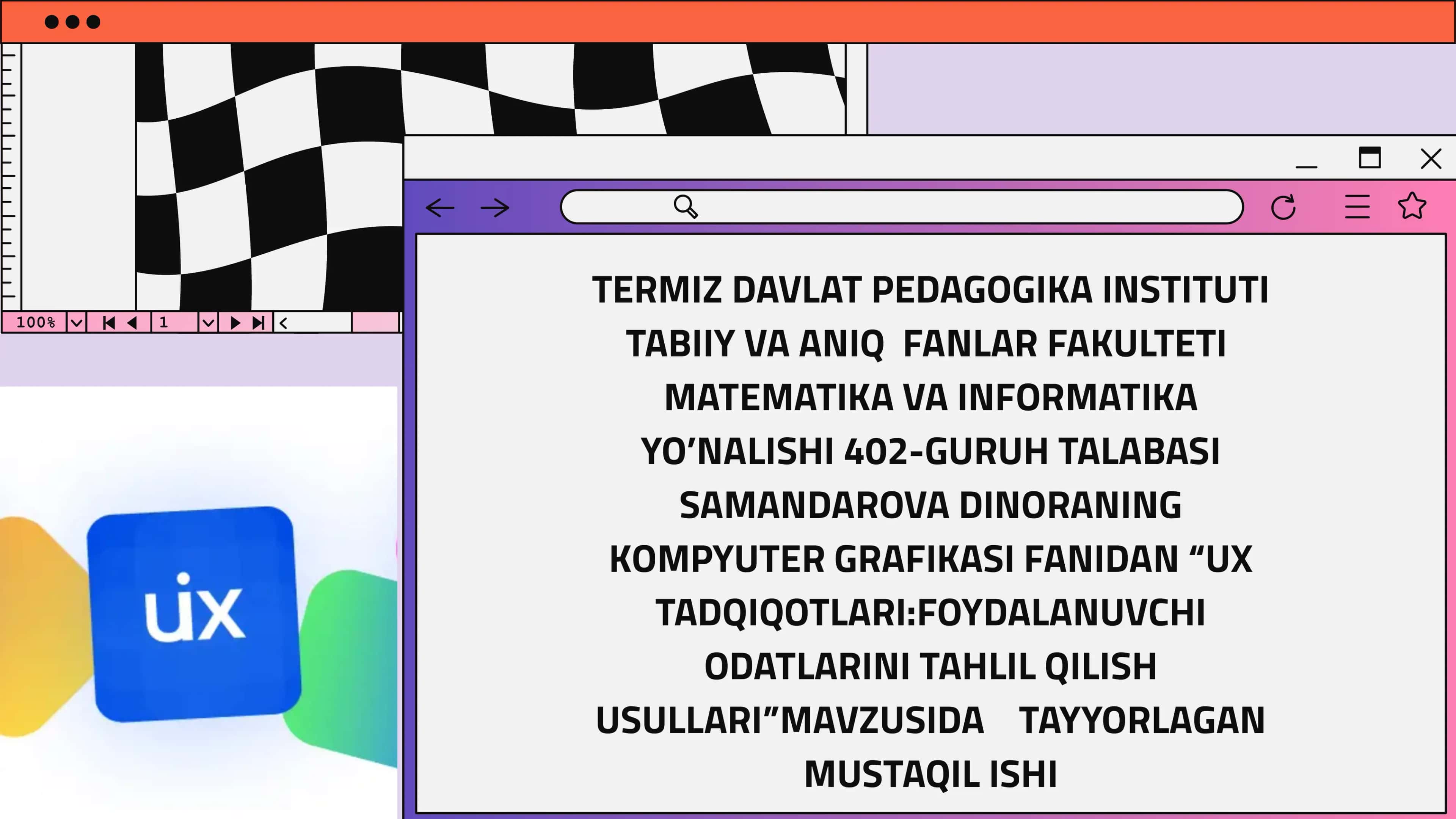 UX TADQIQOTLARI:FOYDALANUVCHI ODATLARINI TAHLIL QILISH USULLARI 1