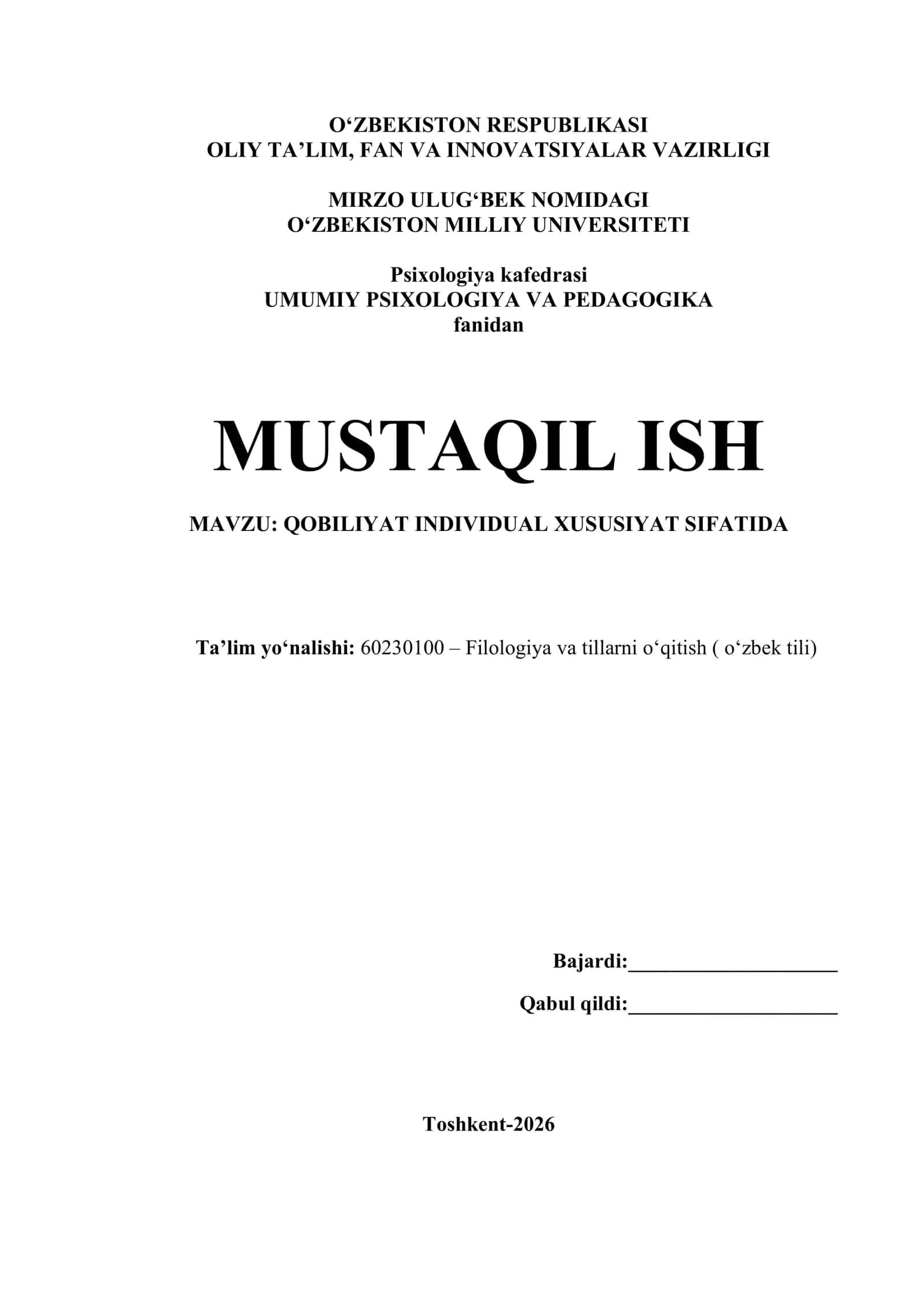 QOBILIYAT INDIVIDUAL XUSUSIYAT SIFATIDA 1