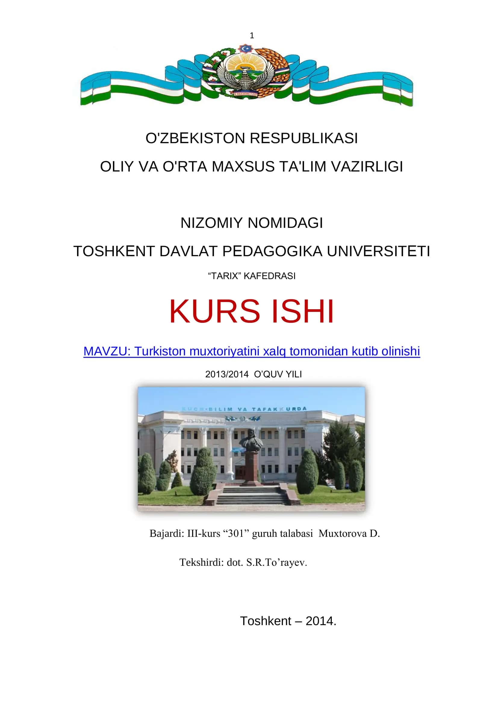 Turkiston muxtoriyatini xalq tomonidan kutib olinishi 1
