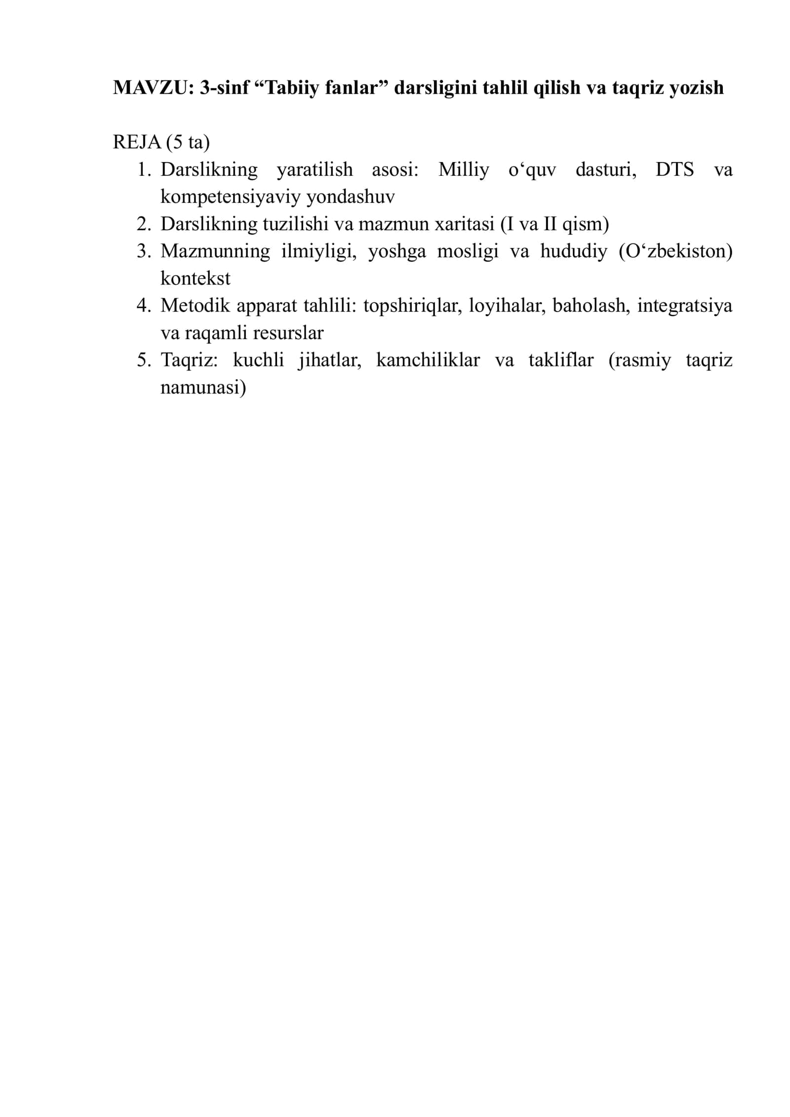 3-sinf “Tabiiy fanlar” darsligi 1
