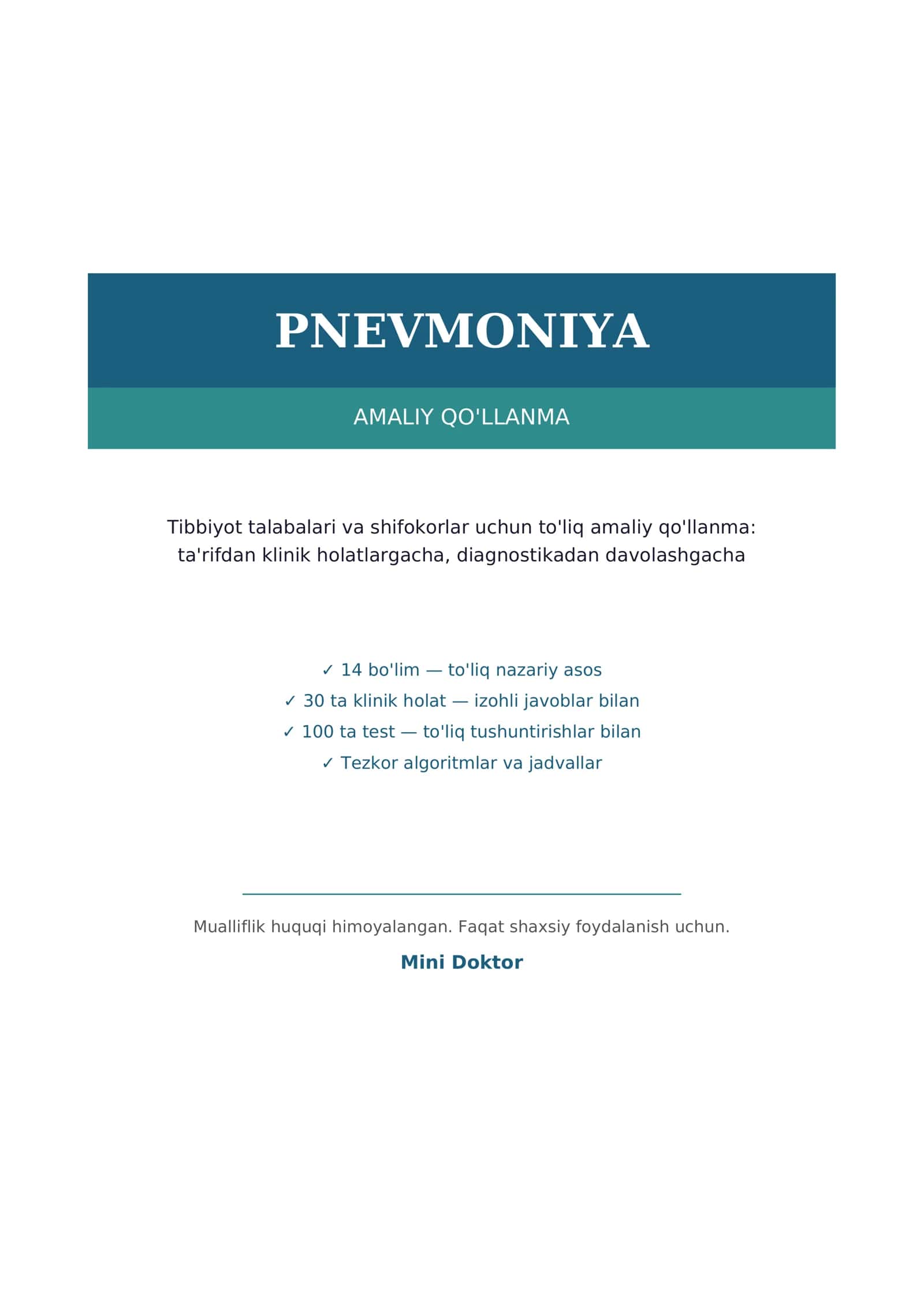 PNEVMONIYA AMALIY QO'LLANMA 1