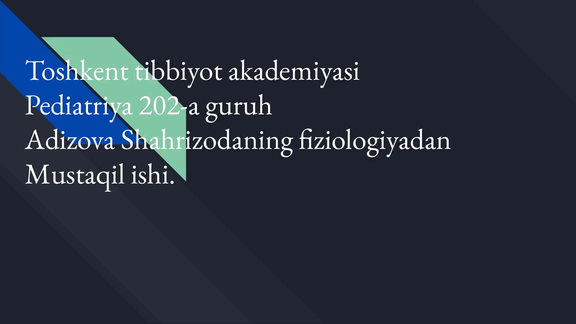 Oraliq miya va miyacha ﬁziologiyasi 1