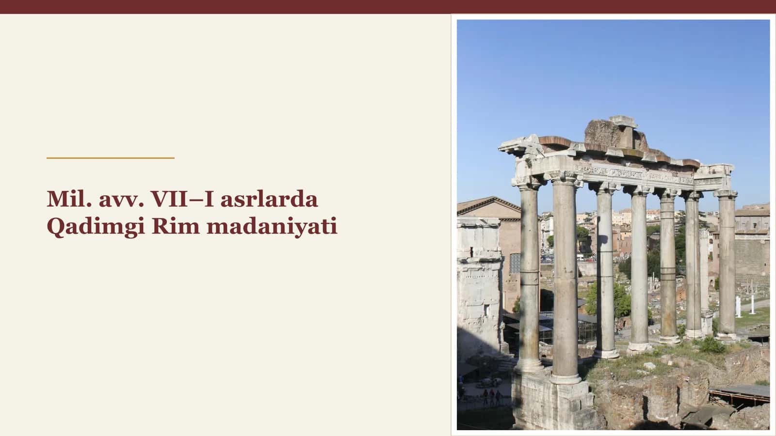 Qadimgi Rim Madaniyati 1