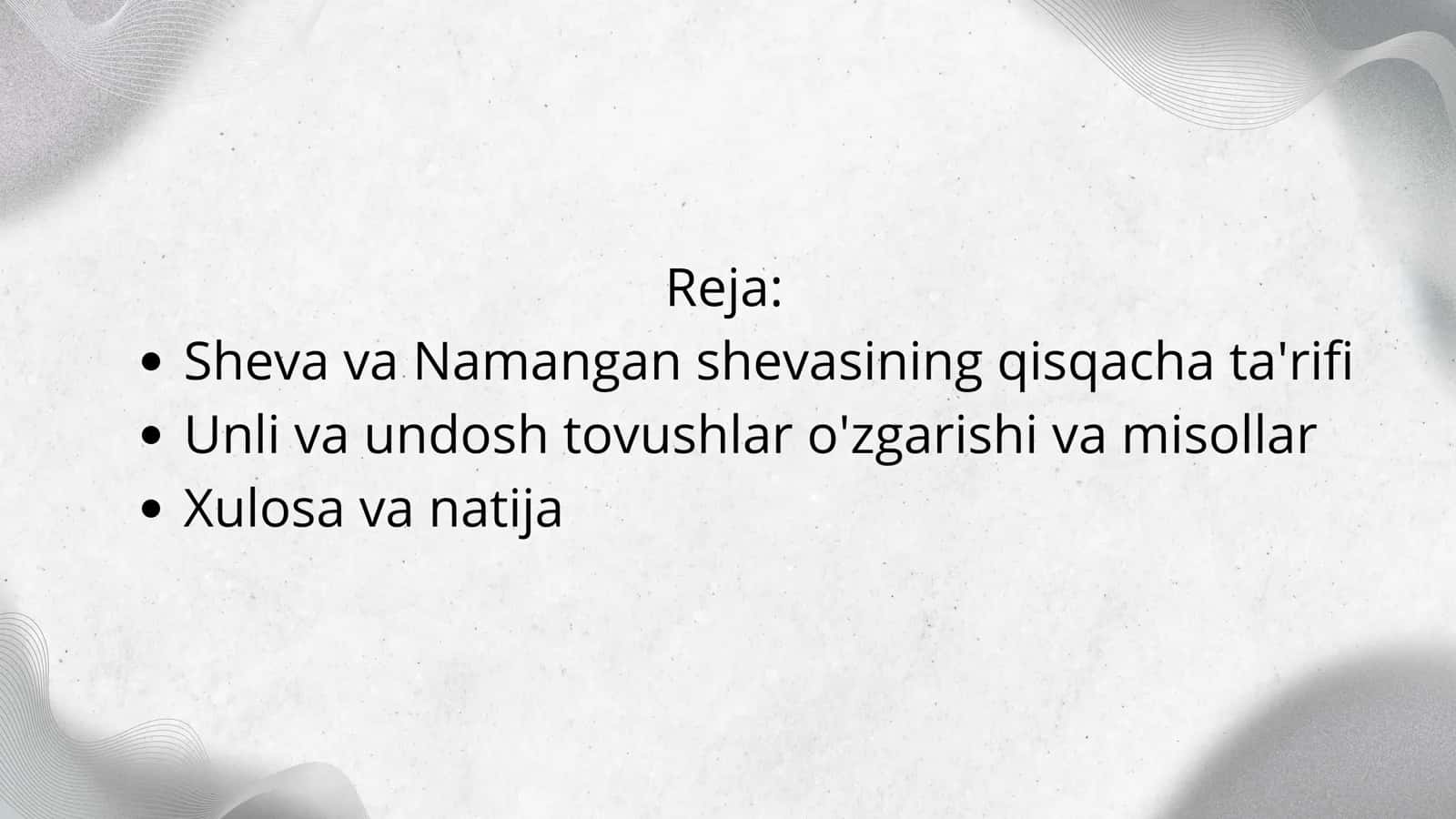 Namangan shahar shevasining fonetik qonuniyatlari 1