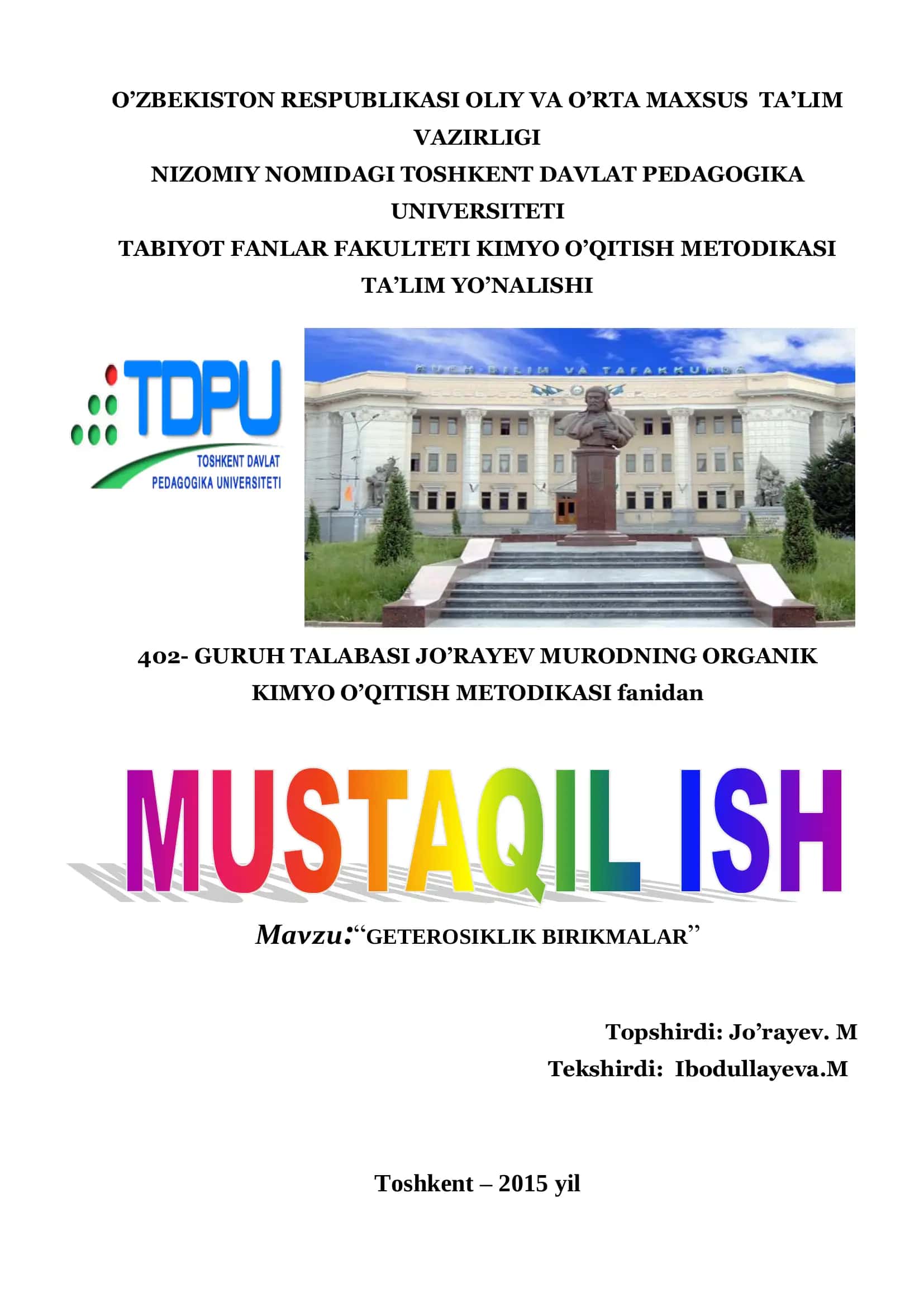 GETEROSIKLIK BIRIKMALAR 1
