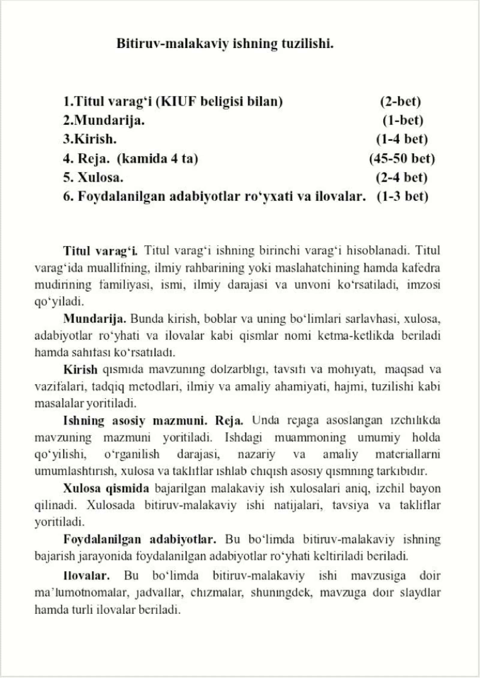 Diplom ishi yozish tartibi 1