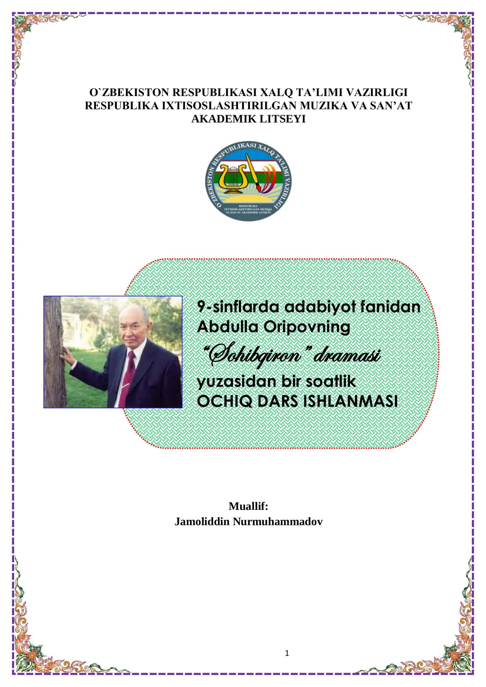 sohibqiron dramasi 1