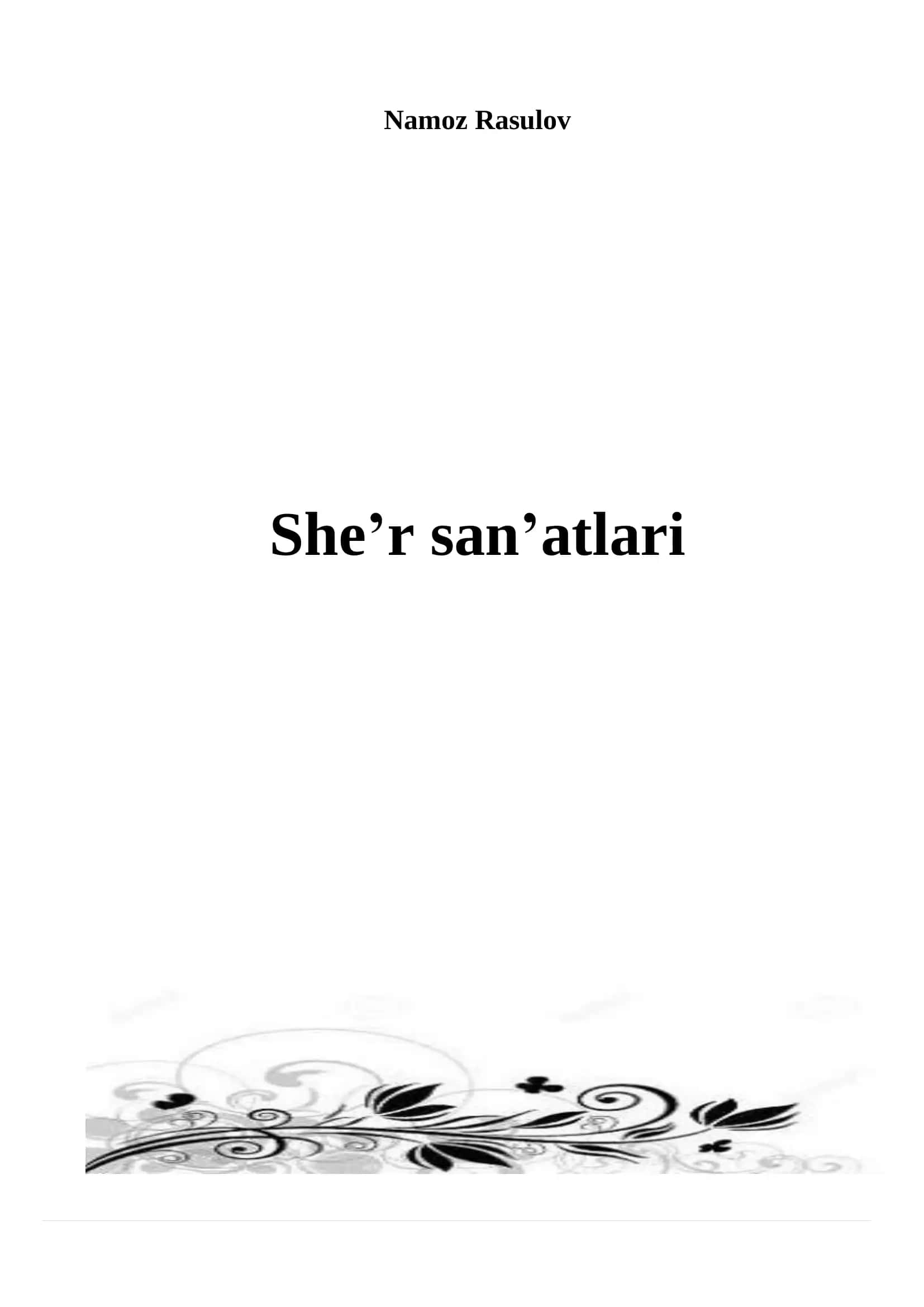 BADIIY SAN`ATLAR 1