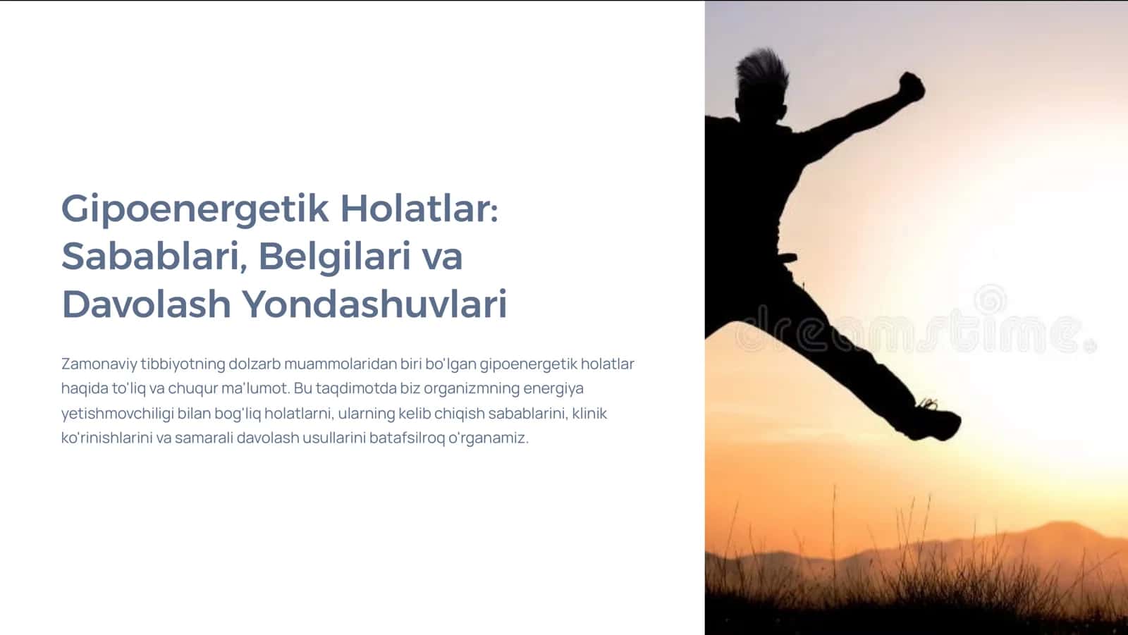 Gipoenergetik Holatlar: Sabablari, Belgilari va Davolash Yondashuvlari 1