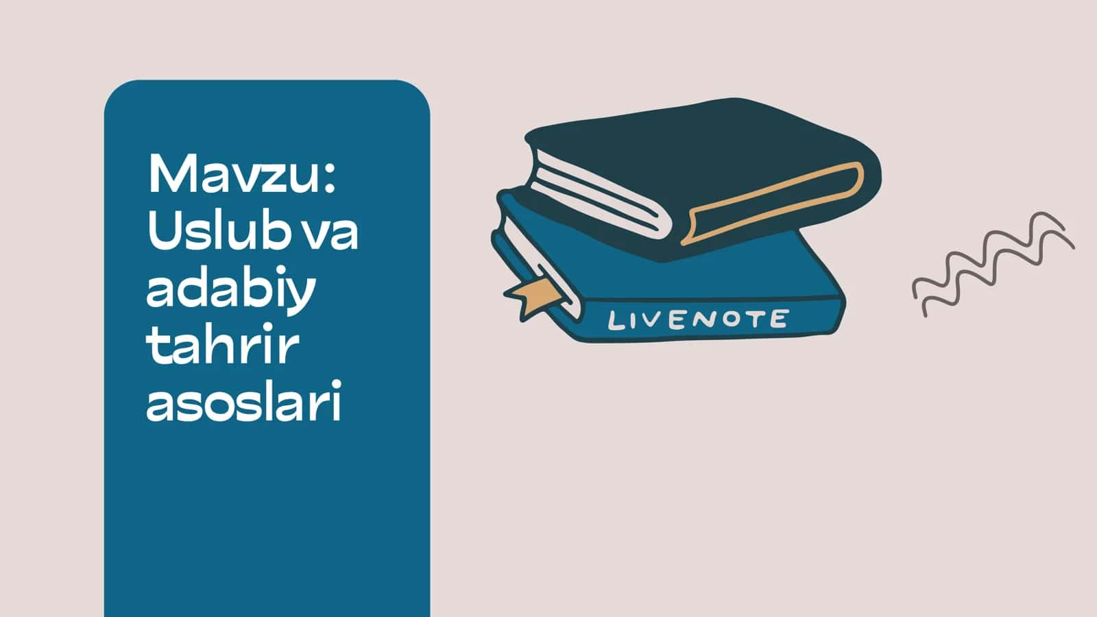 Uslub va adabiy tahrir asoslari 1