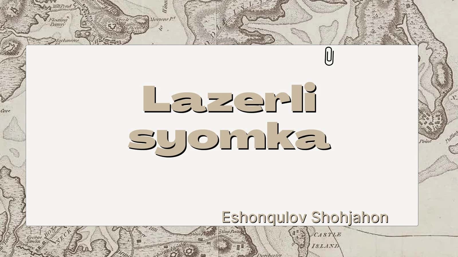 Lazerli syomka 1