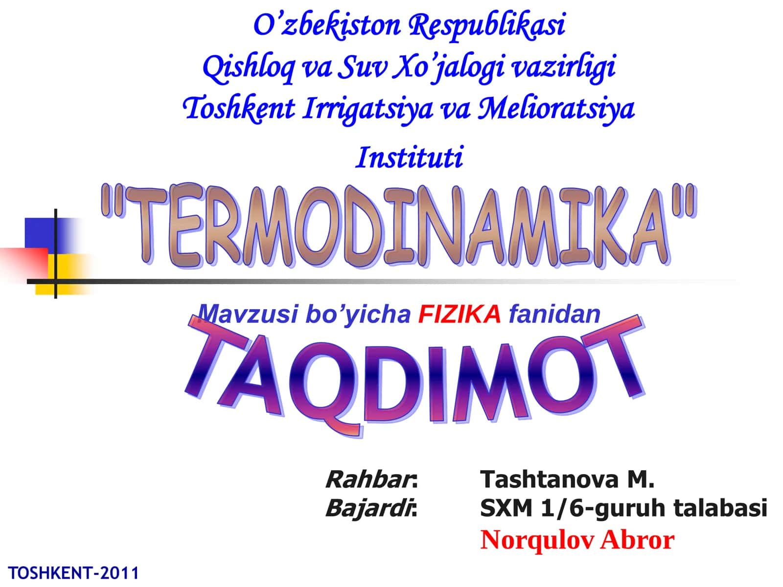 "TERMODINAMIKA" 1