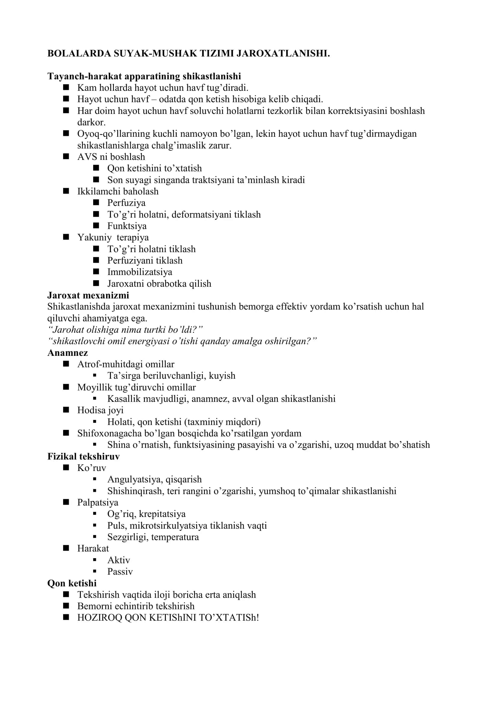 Suyak-Mushak Tizimi Jaroxatlanishi 1