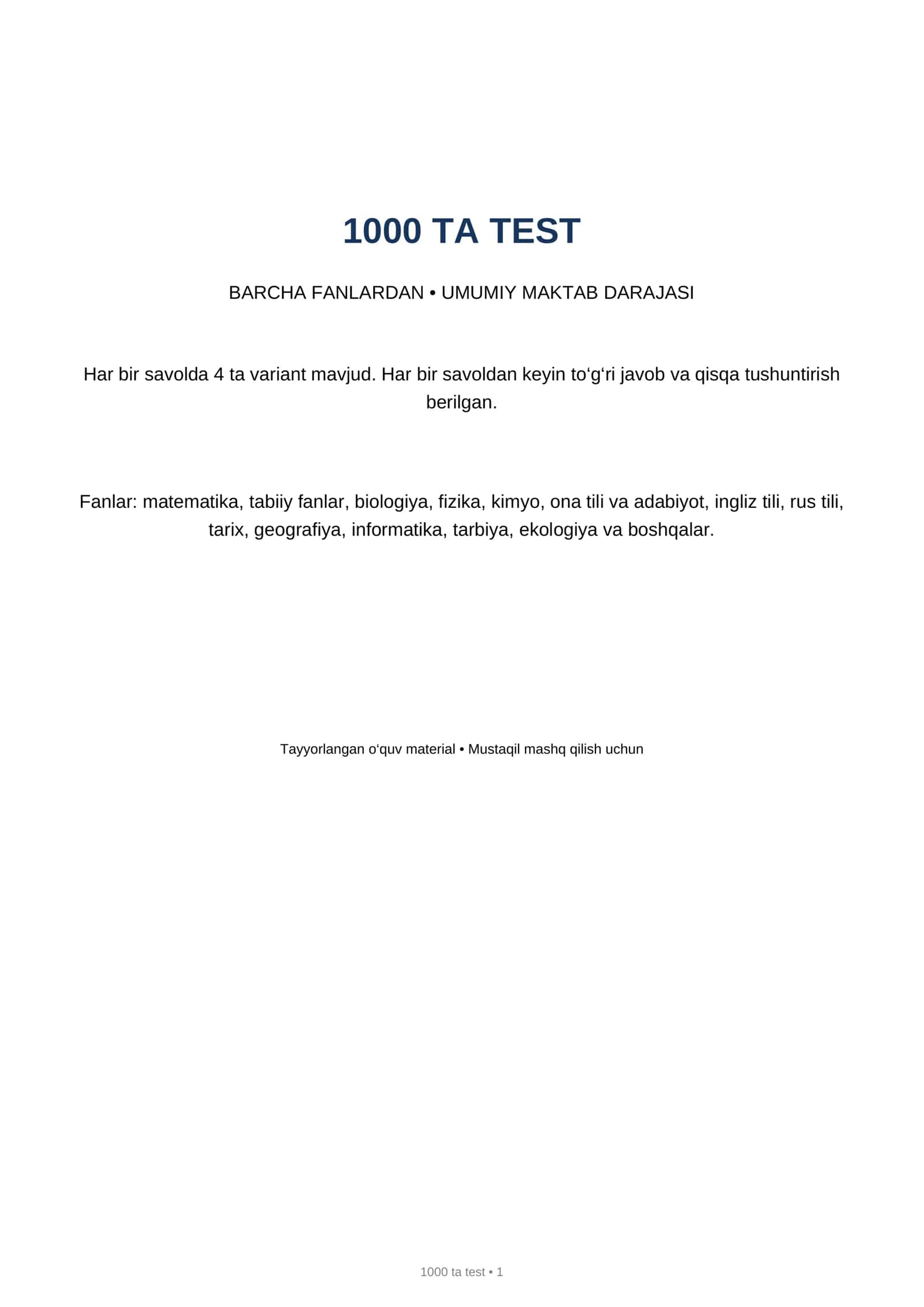 1000 ta test 1