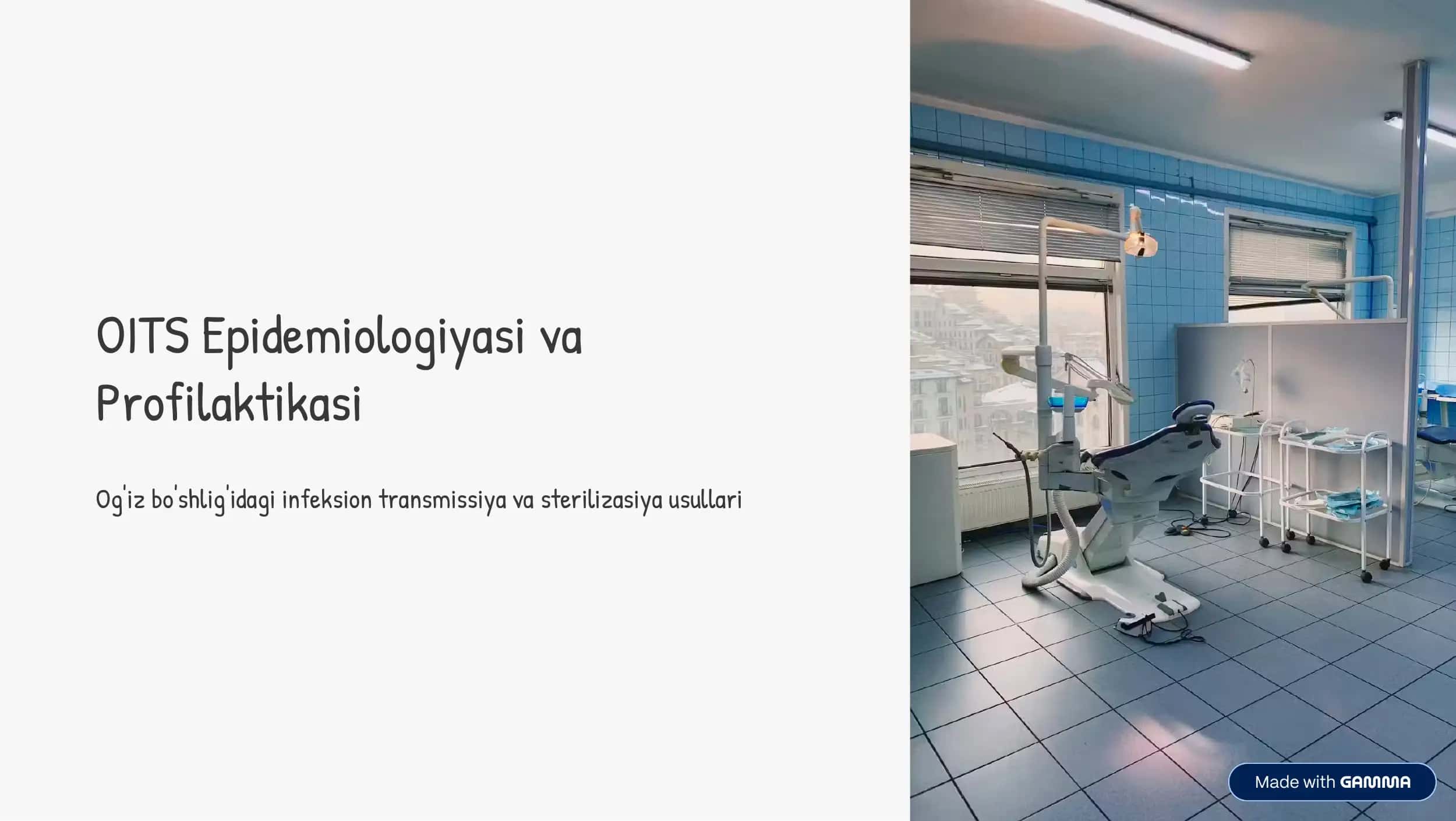 OITS Epidemiologiyasi va Profilaktikasi 1